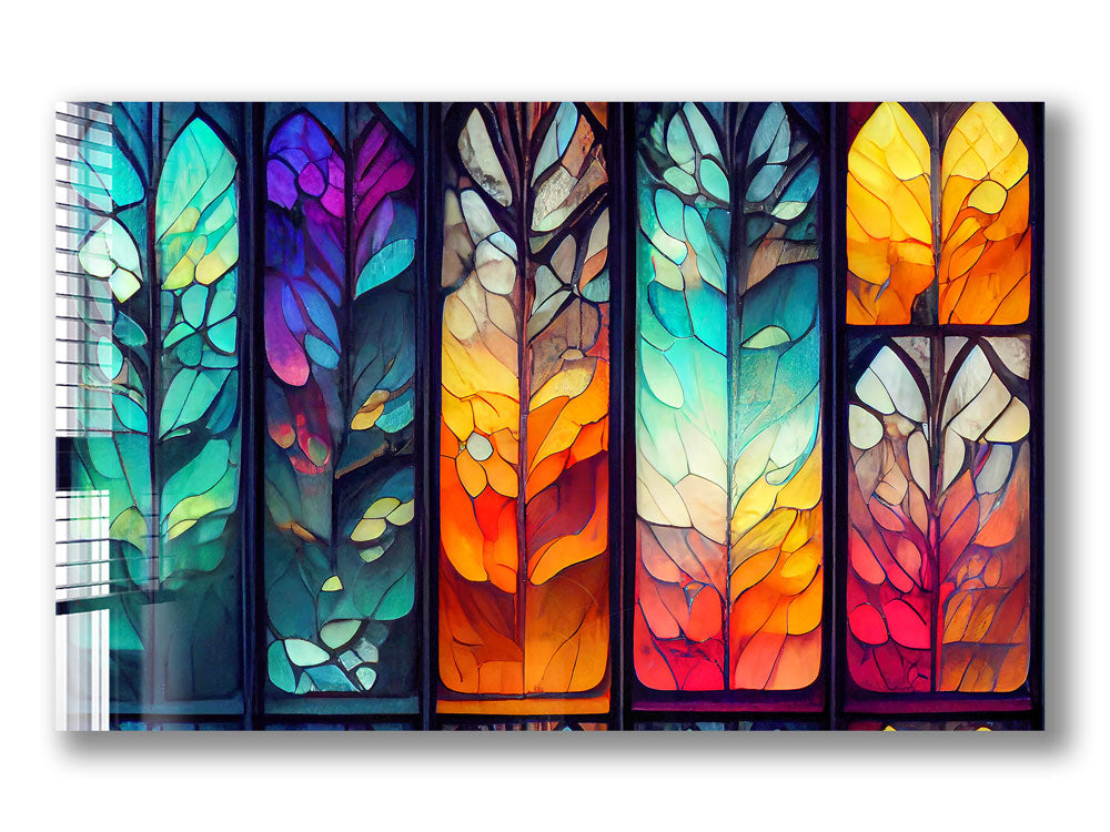 Stained Glass Window Film - Decorative Privacy Window Cling for Home & Office - Perfect for Living Room, Bedroom, Bathroom Windows