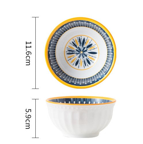 50% Off Clearance Sale - Reusable Printed Bowls & Dishes Set for Home Dining, Party Serving, and Kitchen Decor