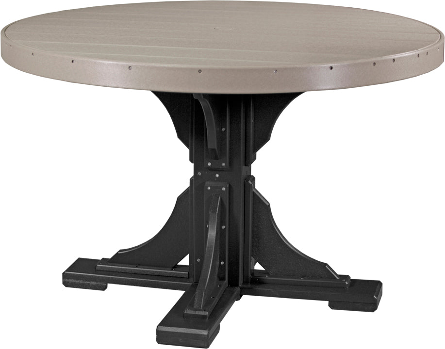 LuxCraft 4-Foot Round Dining Table Set - Perfect for Small Spaces, Kitchens & Outdoor Patios