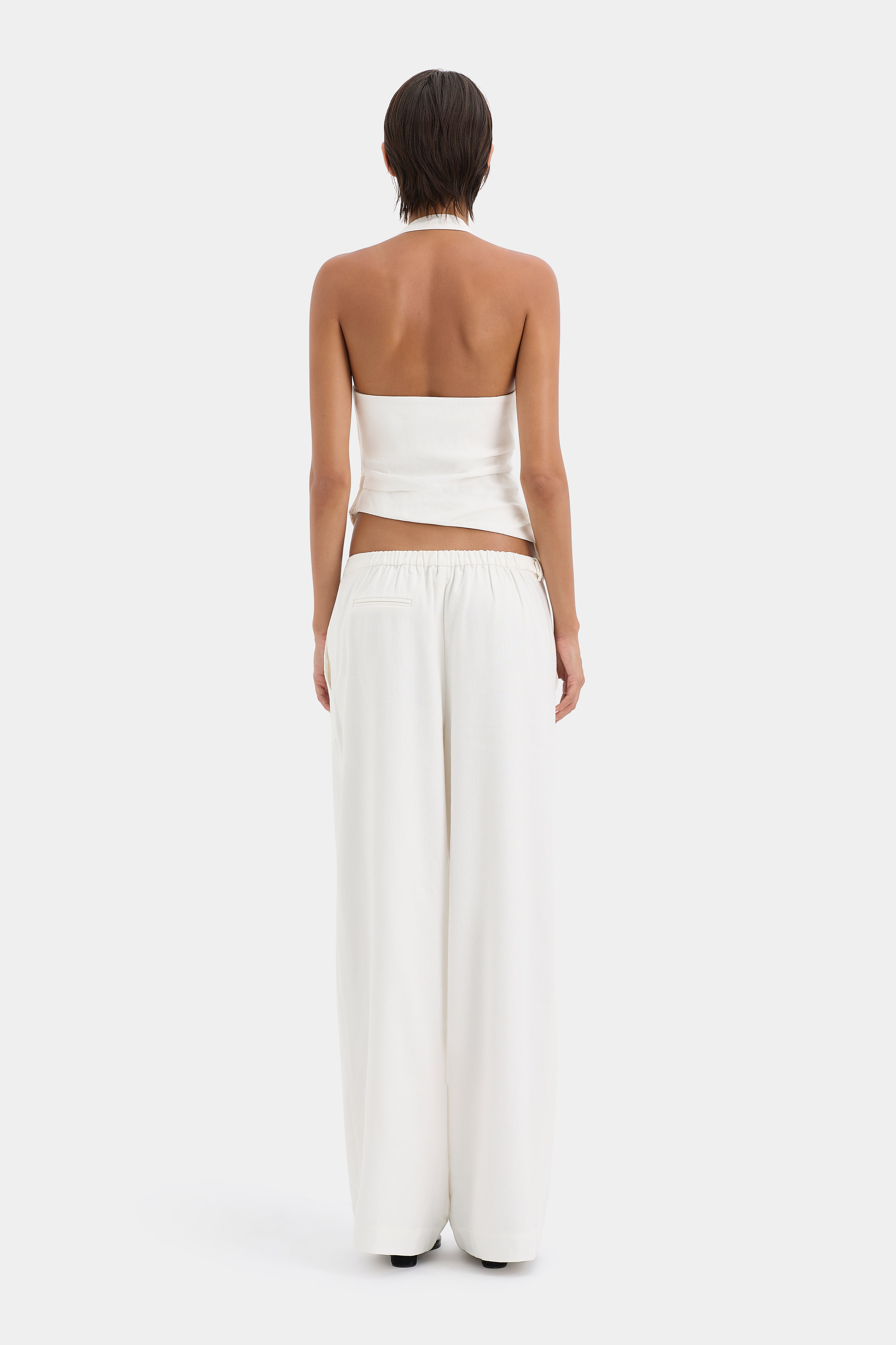 Elegant Dorian Halter Top for Women - Stylish Summer Crop Tops for Casual Outings & Beach Vacations