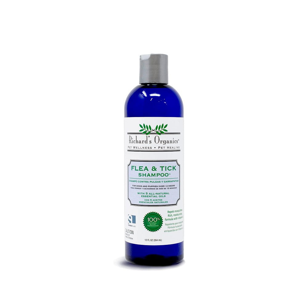 Natural Flea & Tick Shampoo for Dogs - Gentle Medicated Treatment for Itchy Skin & Pest Prevention - Perfect for Bath Time & Outdoor Adventures