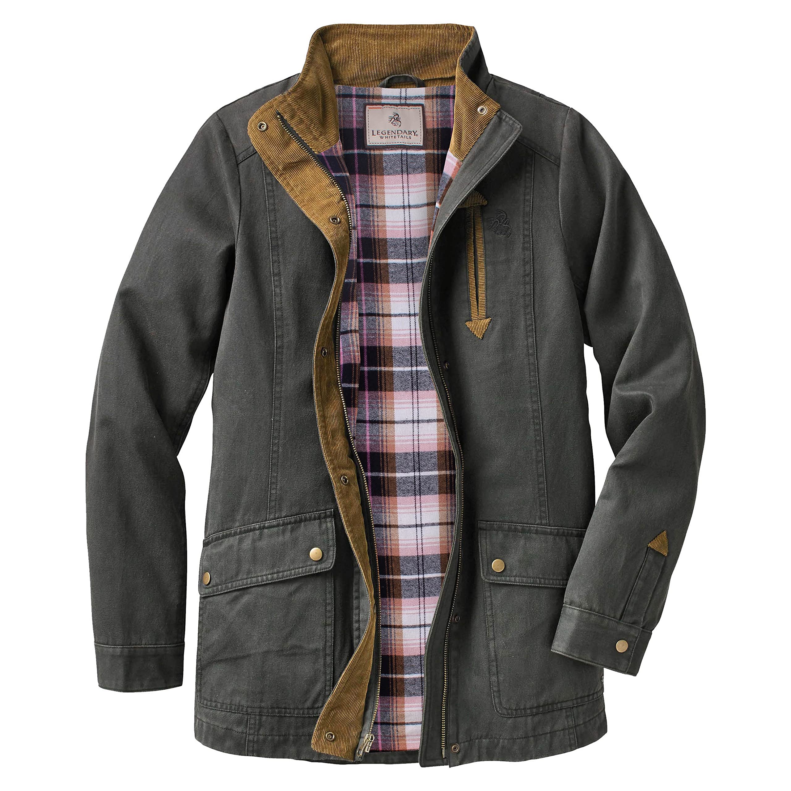 Legendary Whitetails Women's Flannel Shirt Jacket - Soft & Warm Plaid Button-Up for Outdoor Adventures, Hunting, Camping & Casual Wear