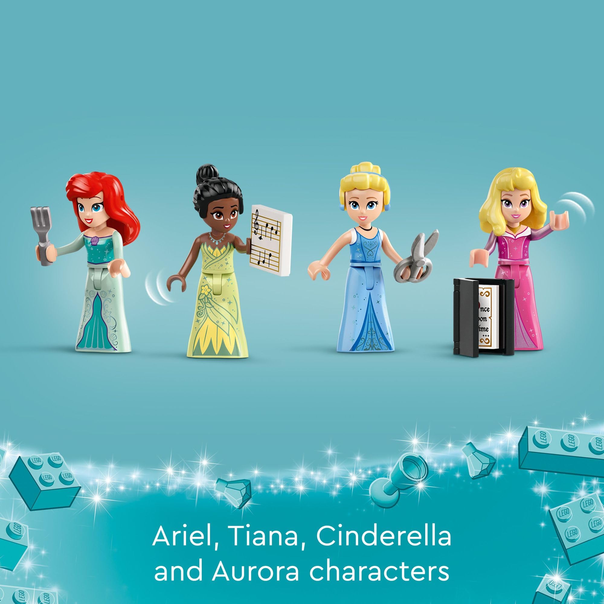 **LEGO Disney Princess Market Adventure Building Toy Set 43246 - Creative Pretend Play with Disney Toy Figures for Kids Ages 6+ - Perfect Gift for Birthdays, Holidays & Events - Great for Imaginative Play & Storytelling**