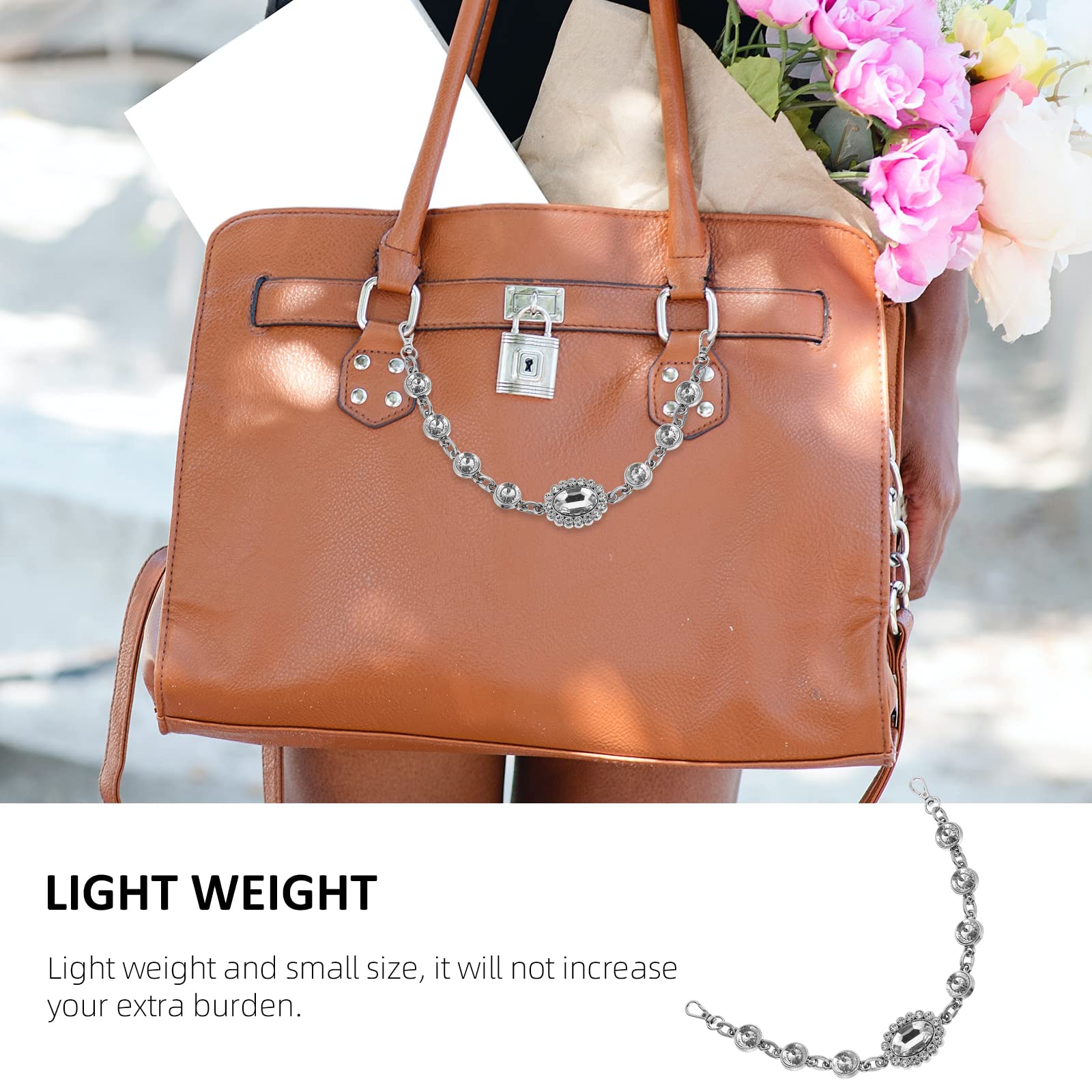 Rhinestone Bag Chain - DIY Purse Strap Decor for Handbags, Evening Bags & Clutches | Perfect for Parties, Weddings & Daily Fashion Accessories