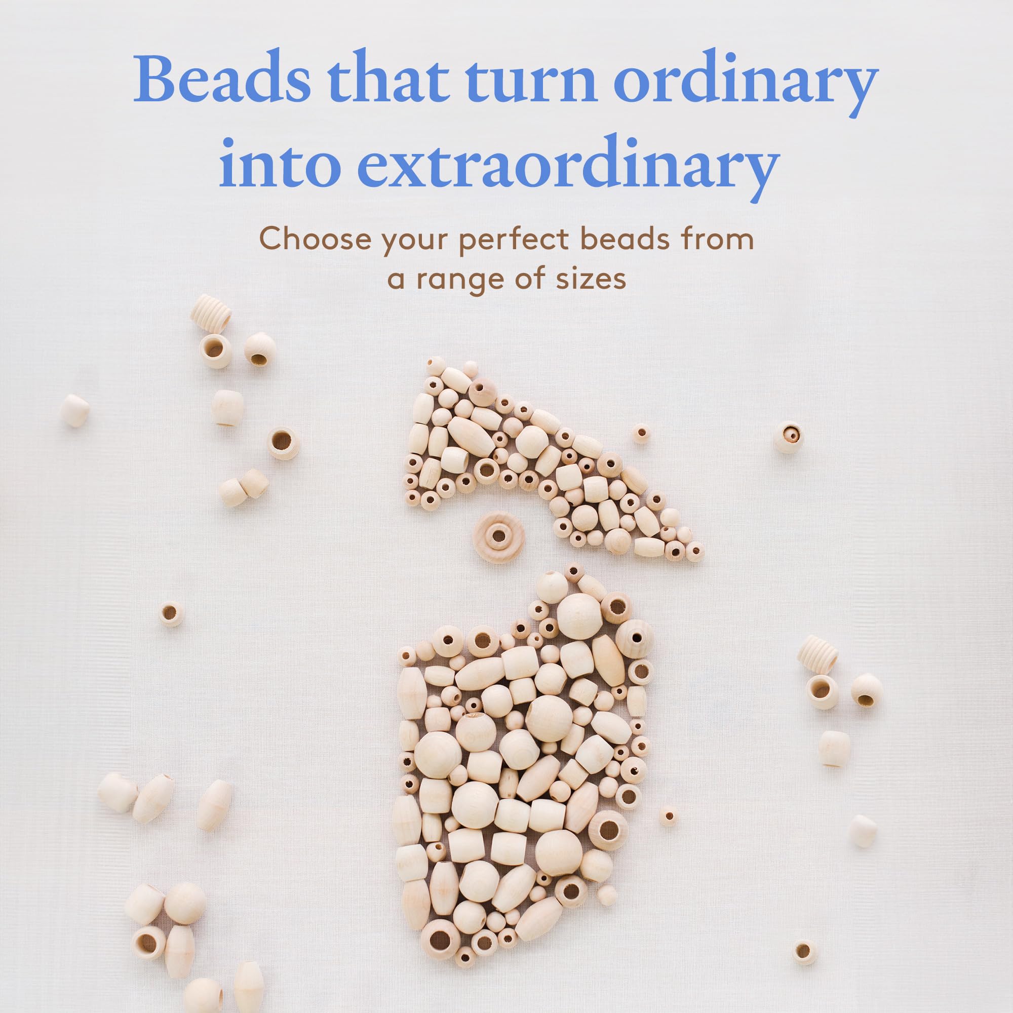 51mm Large Wooden Beads for Crafts - Pack of 25 Natural Wood Beads with 2 x 1/2 Inch Holes for DIY Jewelry Making, Home Decor & Macrame Projects | Perfect for Necklaces, Bracelets, Wall Hangings & Creative Crafting