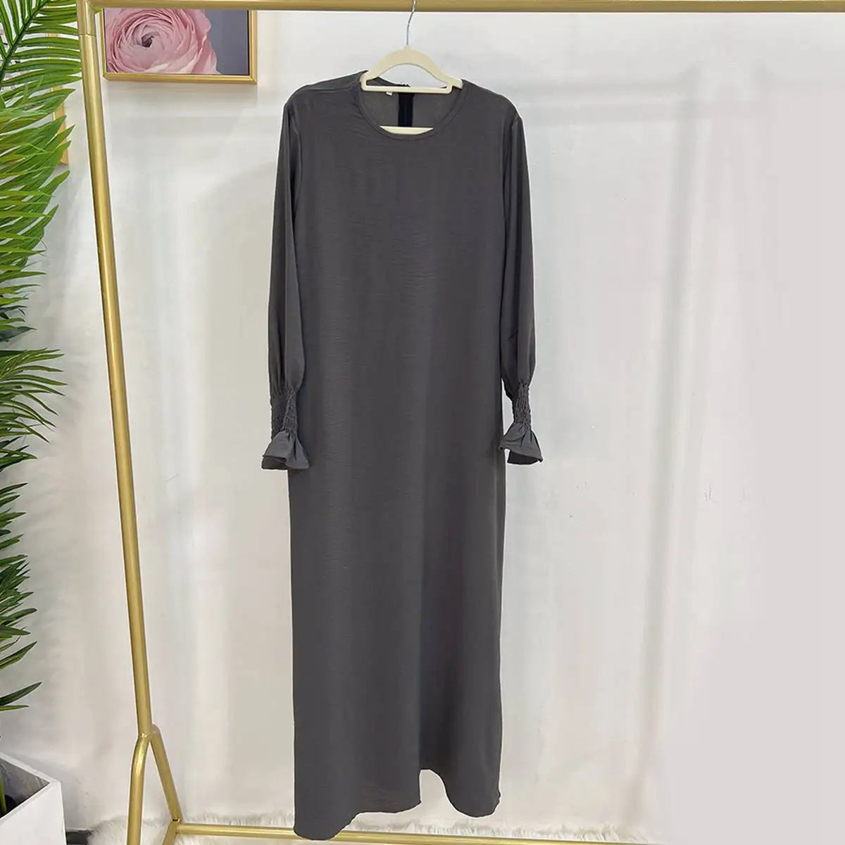 Elegant Modest Fashion Puff Sleeve Abaya Dress for Women - Perfect for Prayer, Special Occasions & Everyday Wear