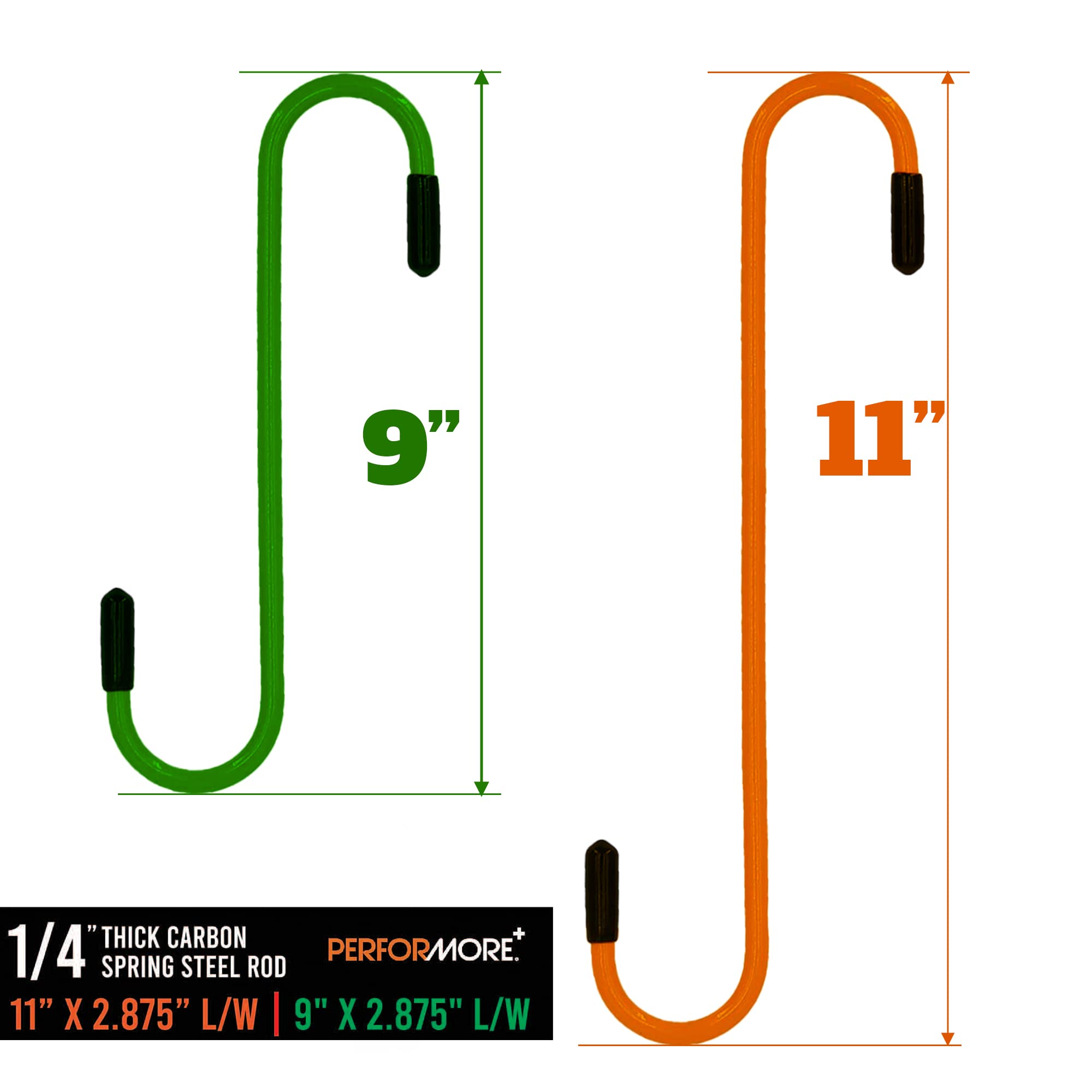 Performore 2 Pack Stainless Steel Brake Caliper Hanger Hooks - 9
