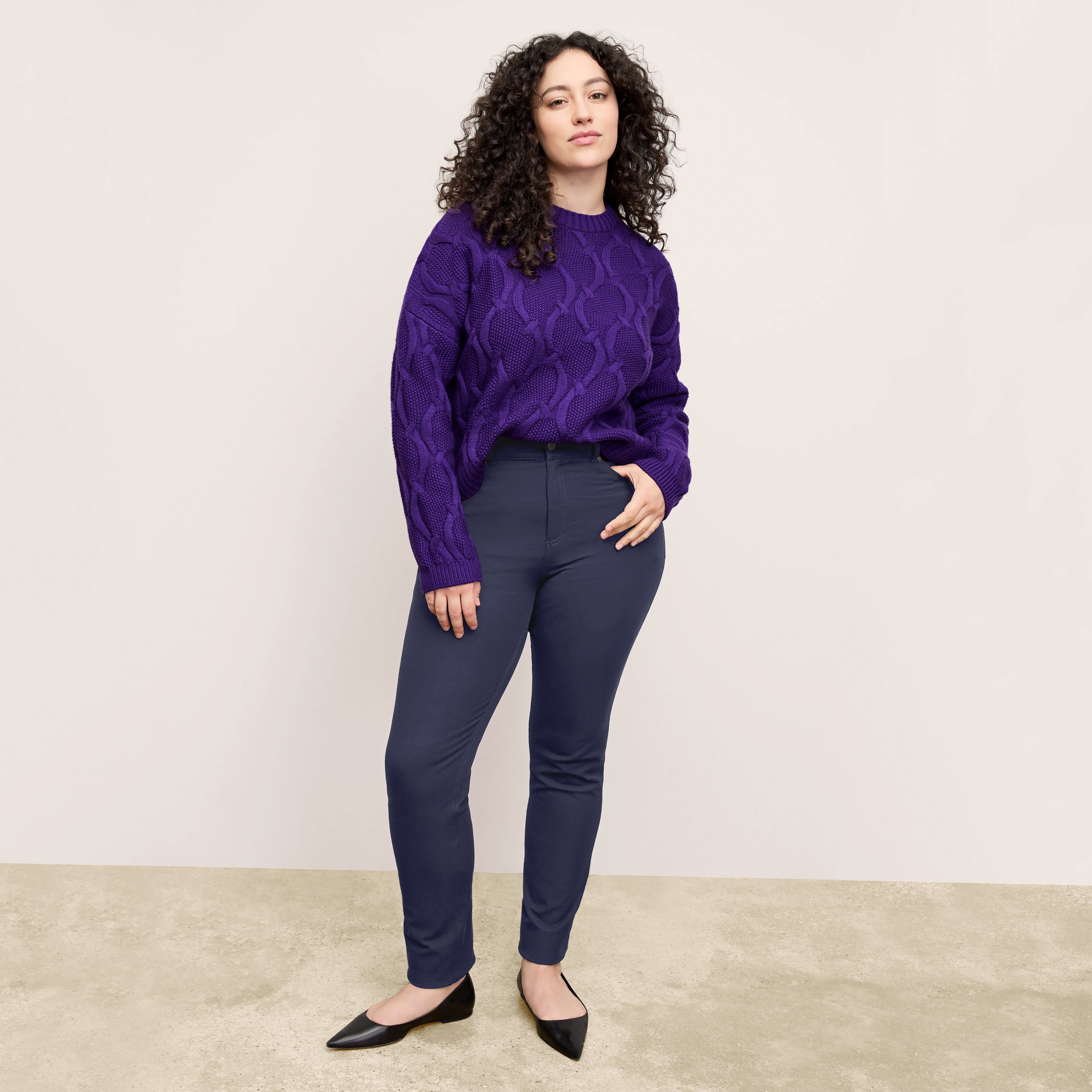 Roma Jean Eco-Friendly Better Than Denim Jeans - Dark Navy Blue for Women | Sustainable Fashion for Casual Wear & Everyday Outfits