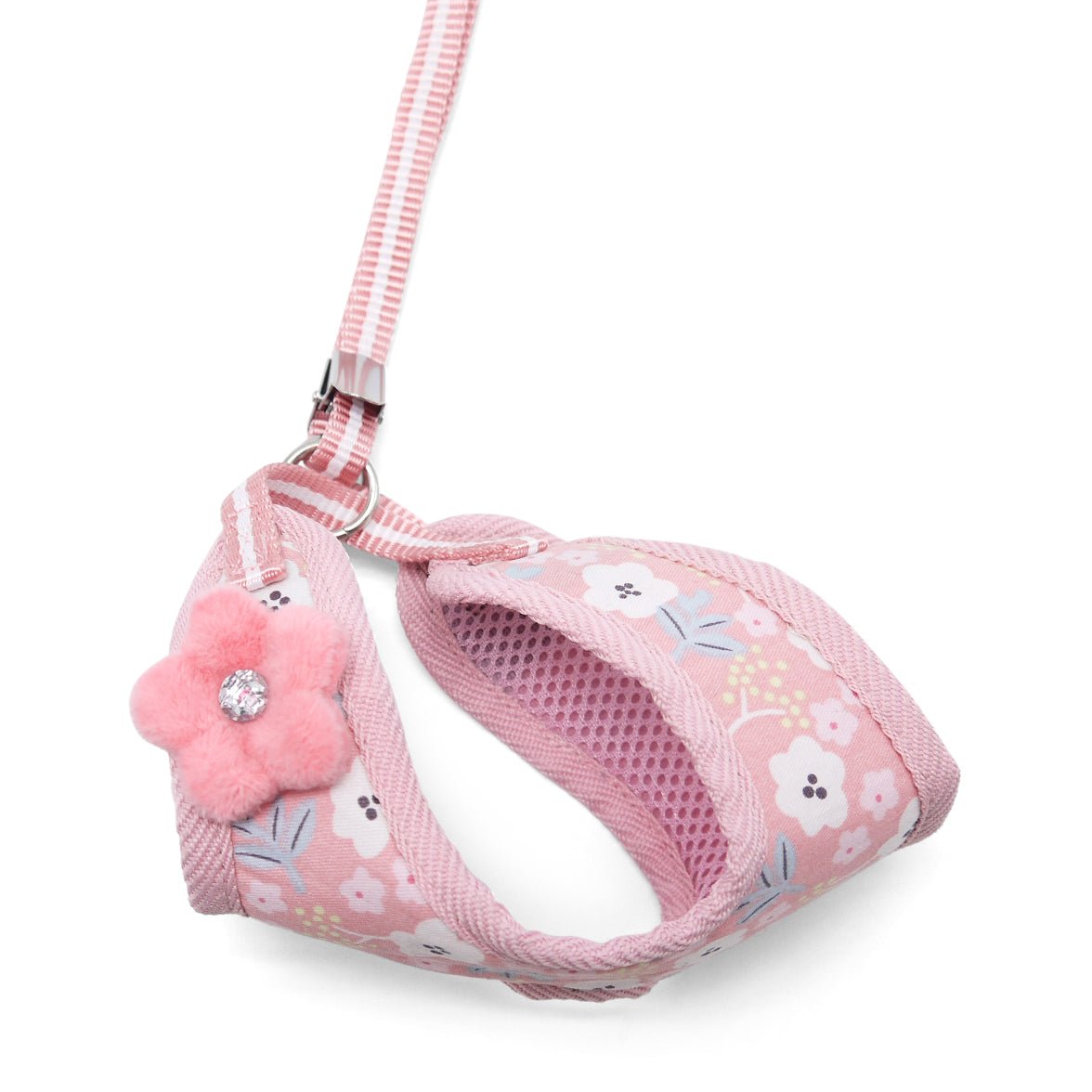 EasyGO Sweet Floral Dog Harness - Adjustable Pet Vest with Soft Padding for Small to Medium Dogs - Perfect for Walks, Training & Outdoor Adventures