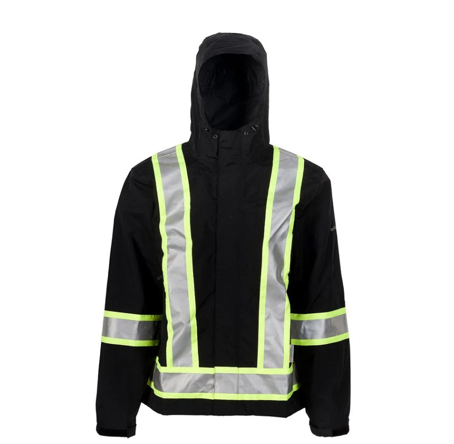 Grundéns Men's Waterproof CSA Rain Jacket - Heavy Duty Fishing & Outdoor Work Raincoat for Harsh Weather Conditions