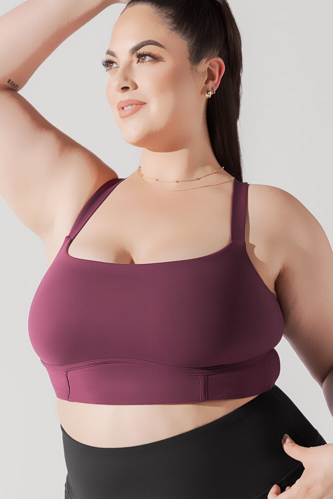 Daphne Corset Crop Top for Women - Sexy Bustier Lace-Up Bustier Shirt in Plum Purple | Perfect for Date Night, Club Outfits & Boudoir Photography