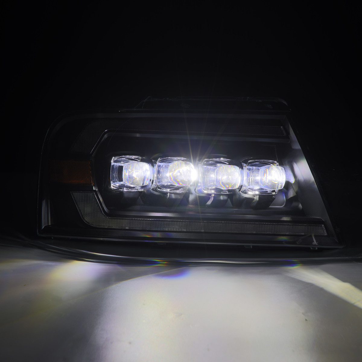 04-08 Ford F150 & 06-08 Lincoln Mark LT NOVA Series LED Projector Headlights - Black Housing - High Performance Lighting for Night Driving & Off-Road Adventures