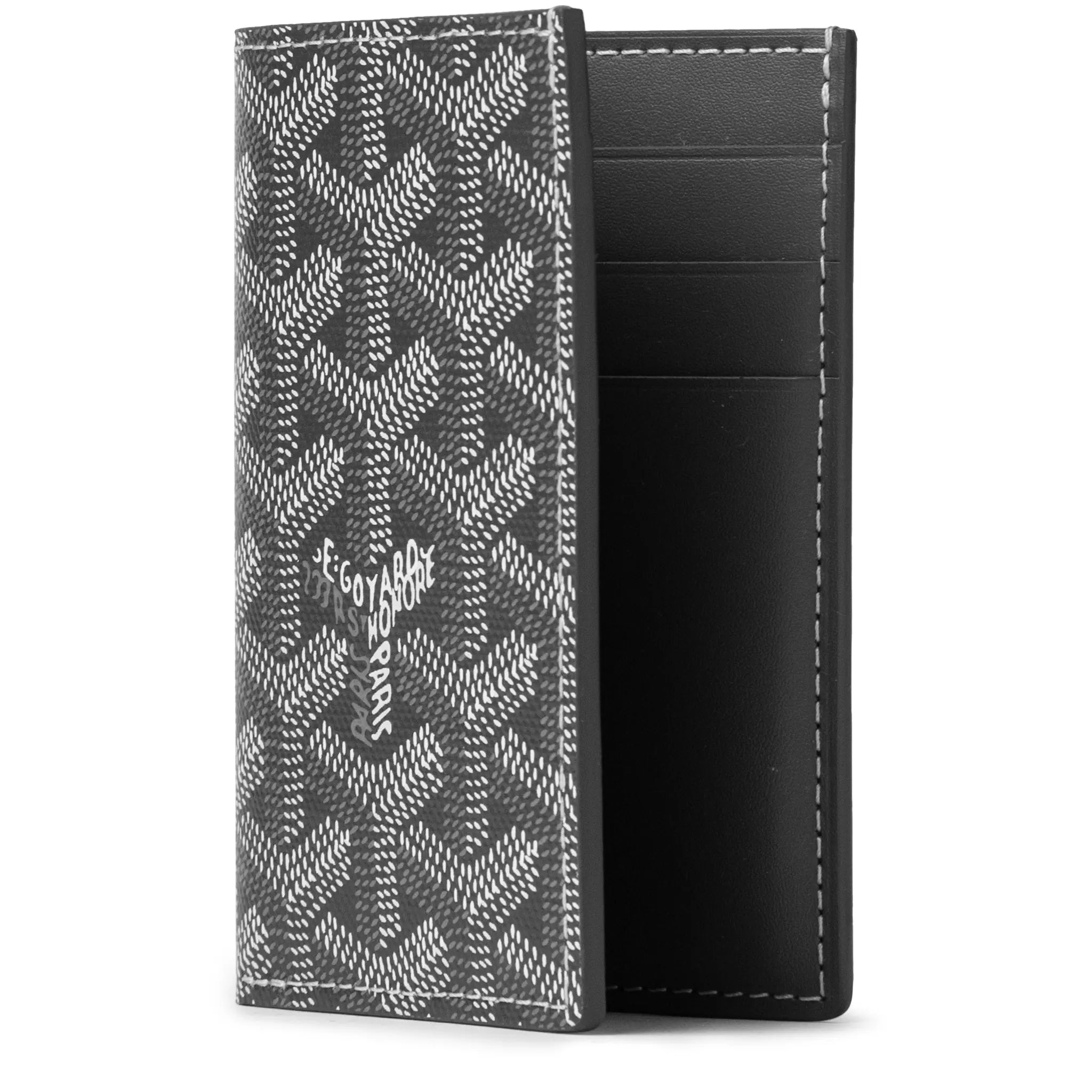Goyard Saint Pierre Card Wallet Grey | Luxury Slim RFID Blocking Wallet for Men & Women | Perfect for Travel, Business & Everyday Use