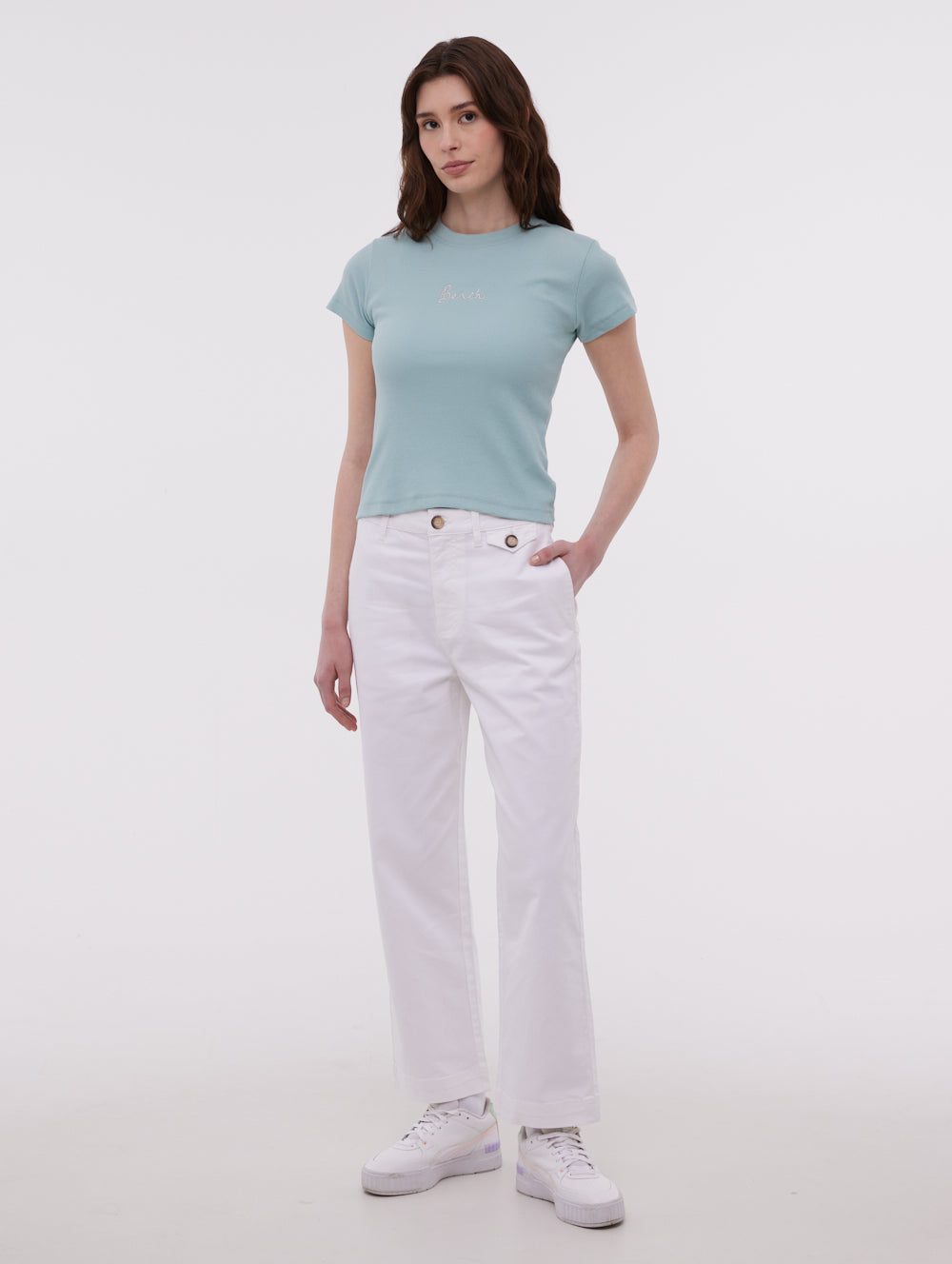 Jara Straight Leg Pants for Women - High Waist Comfortable Office Work Pants - Perfect for Business Casual, Workwear & Everyday Outfits