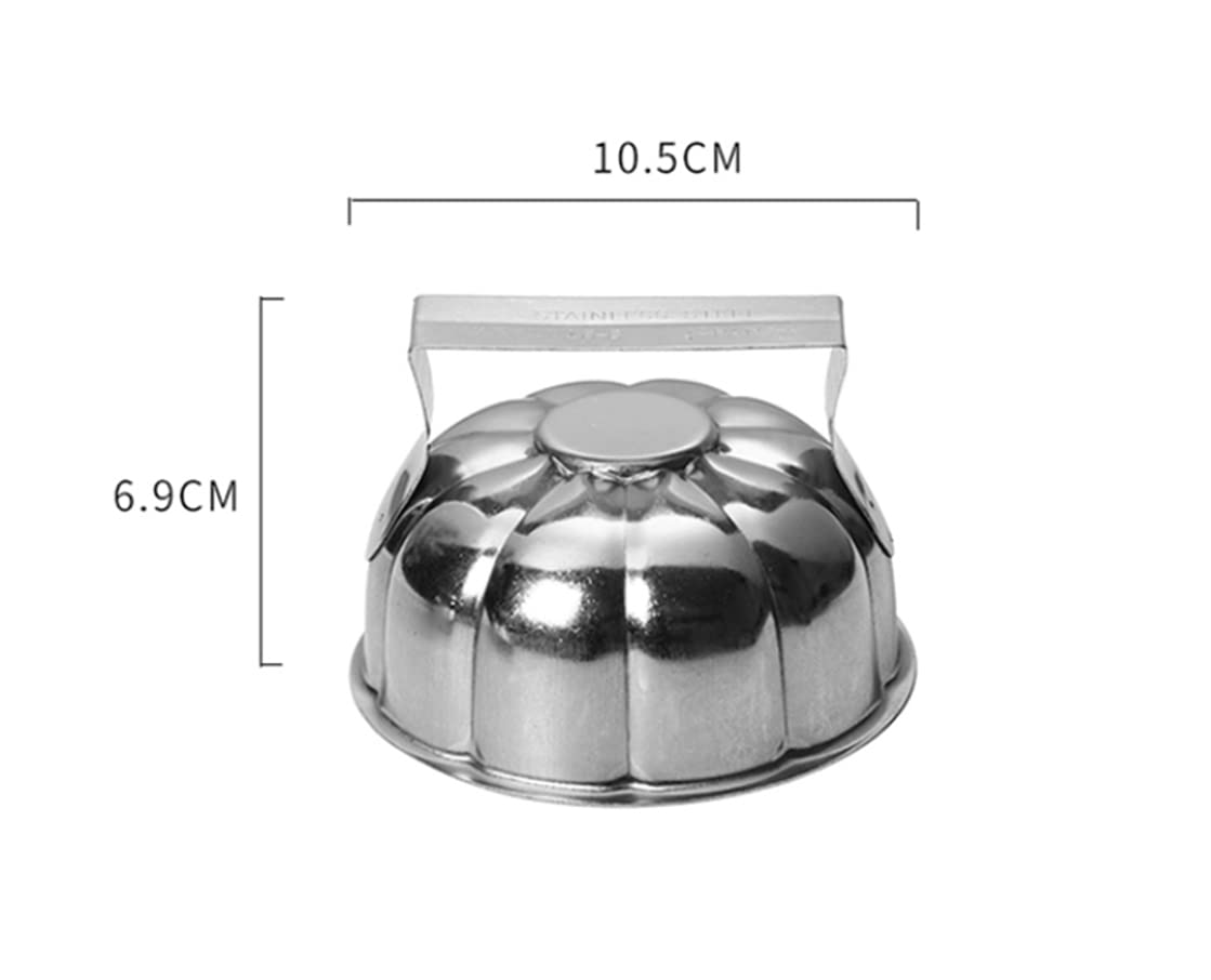 Premium Stainless Steel Flower Petal Fried Rice Mold - Egg Fried Rice Press Cutter for Sushi, Bento & Asian Cuisine Decoration - Perfect for Home Cooking & Restaurant Food Presentation