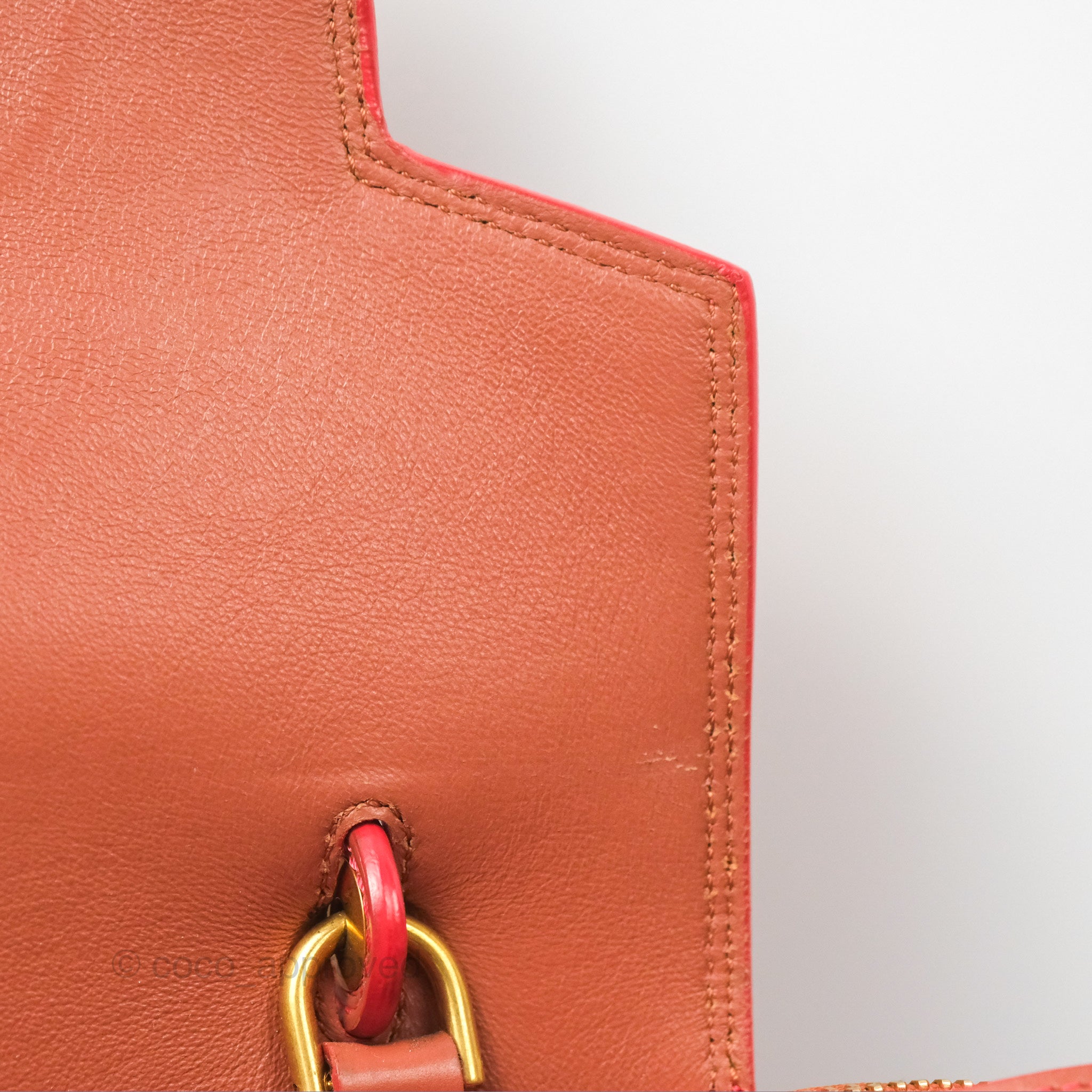 Celine Micro Belt Bag in Terracotta | Smooth Leather with Gold Hardware | Perfect for Work, Travel & Everyday Use