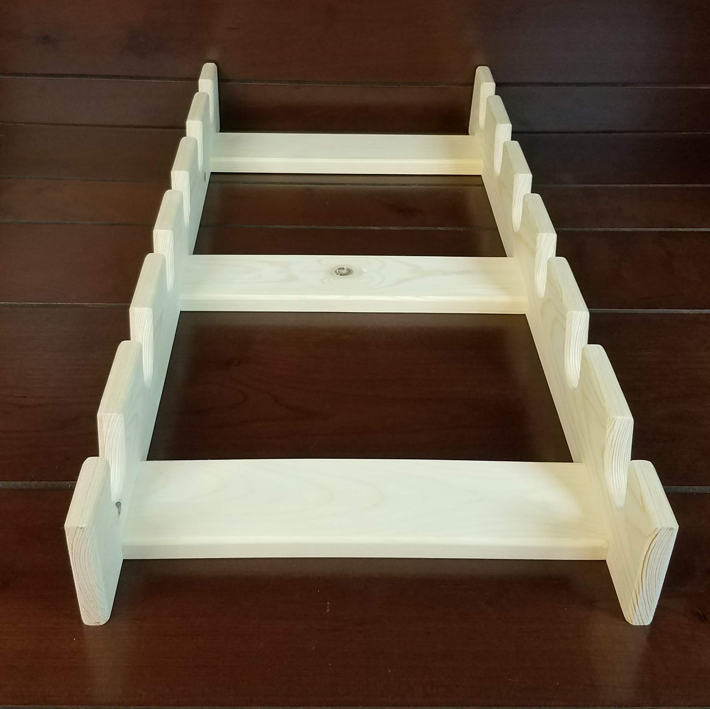 6-Slot Rolling Pin Rack - Premium Wooden Rolling Pin Holder & Storage Organizer for Baking Tools - Perfect for Kitchen Countertop, Pantry, or Baking Station Organization