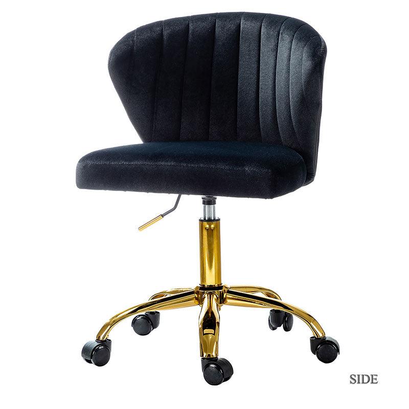 Premium Chandra Velvet Office Chair - Ergonomic Executive Desk Chair with Lumbar Support for Home & Office Workspaces - Comfortable Modern Computer Chair for Long Hours of Sitting