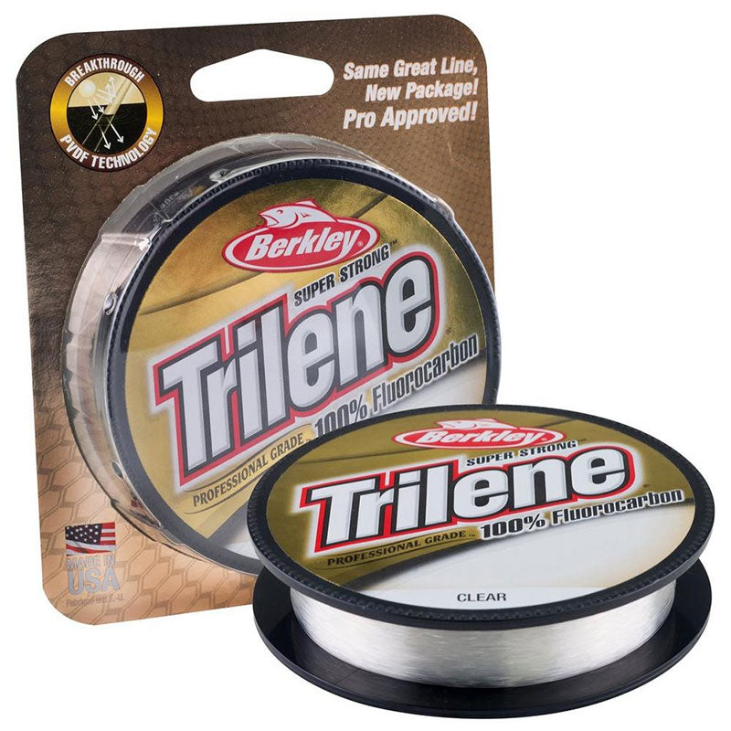 Berkley Trilene 100% Fluorocarbon Fishing Line - Professional Grade Invisible Leader for Bass, Trout & Saltwater Fishing | Freshwater & Saltwater Use