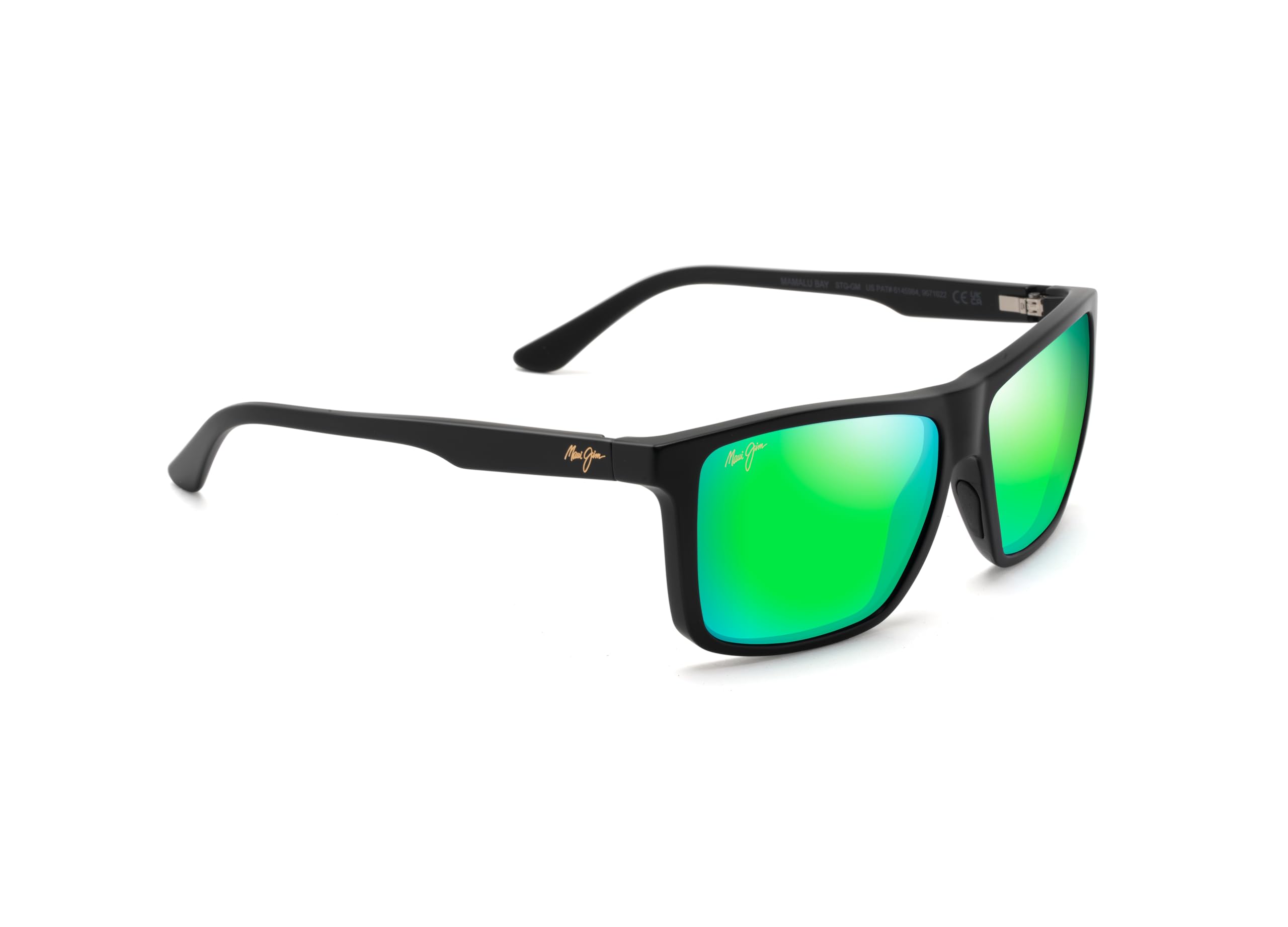 Maui Jim Mamalu Bay Rectangular Polarized Sunglasses for Men & Women - UV Protection, Lightweight Frame - Perfect for Beach, Driving & Outdoor Activities