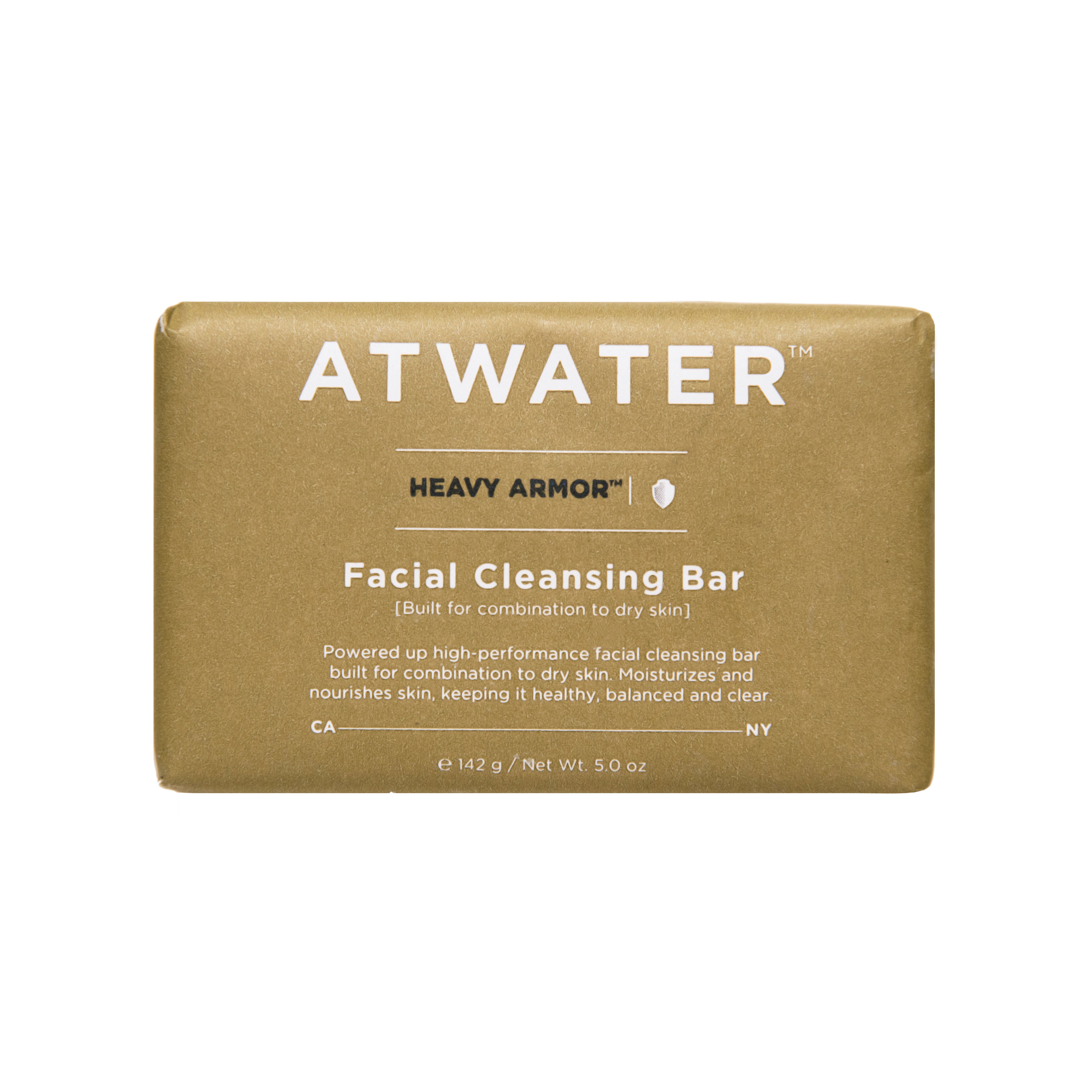 Best Heavy Armor Facial Cleansing Bar for Men - Deep Cleansing & Exfoliating Soap for Acne Prone Skin - Perfect for Gym, Travel & Daily Skincare Routine