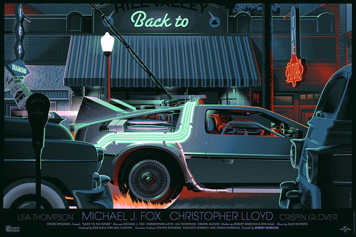 Back to the Future Movie Poster - Laurent Durieux Art Print - Perfect for Sci-Fi Fans & Home Theater Decor