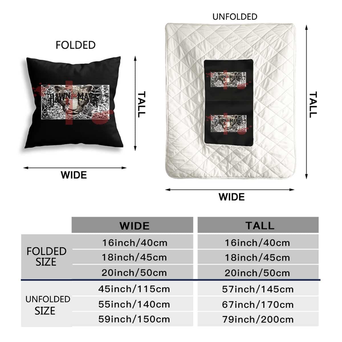 Soft Travel Blanket & Throw Pillow Set - 18