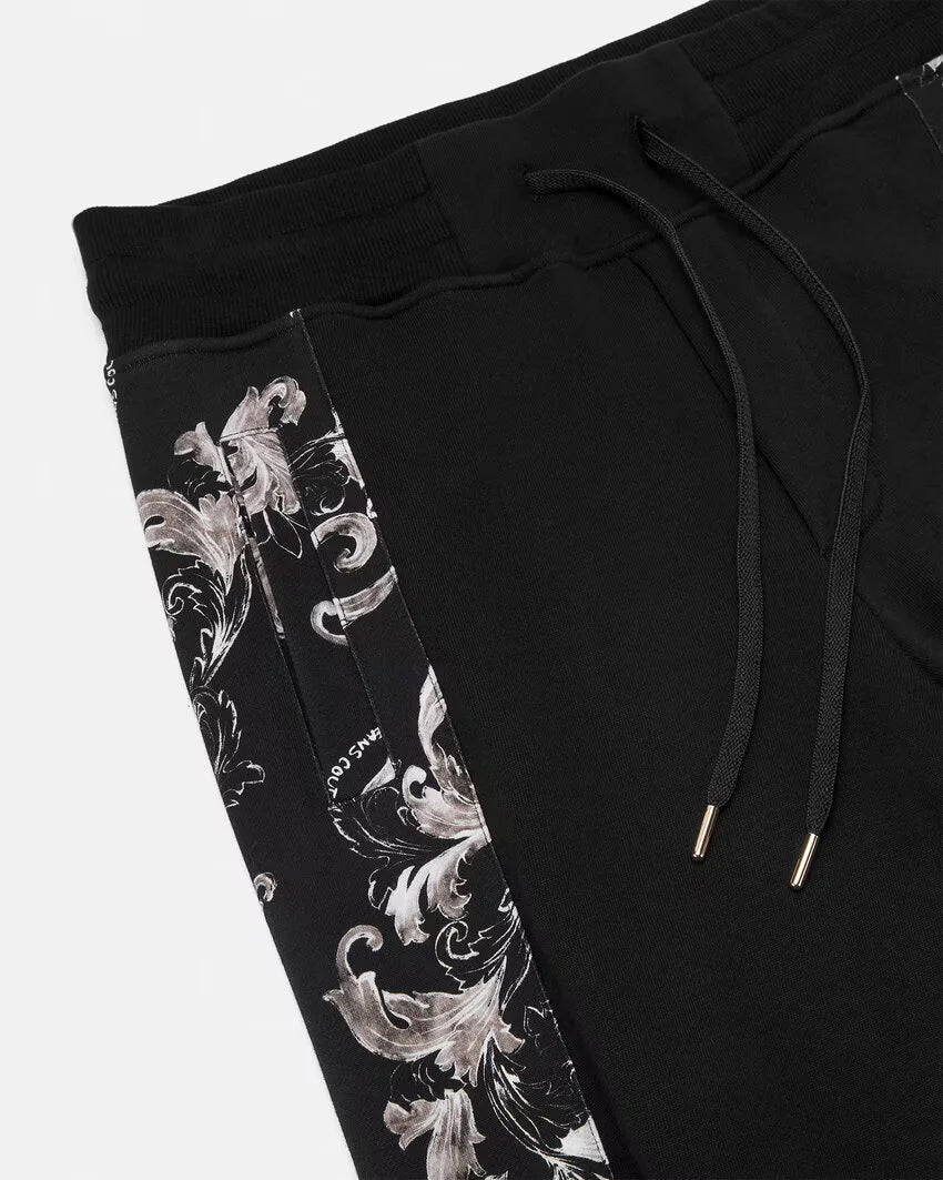 Versace Jeans Couture Outline Barocco Sweatpants for Men - Luxury Designer Joggers with Baroque Print | Perfect for Casual Wear, Gym & Street Style Fashion