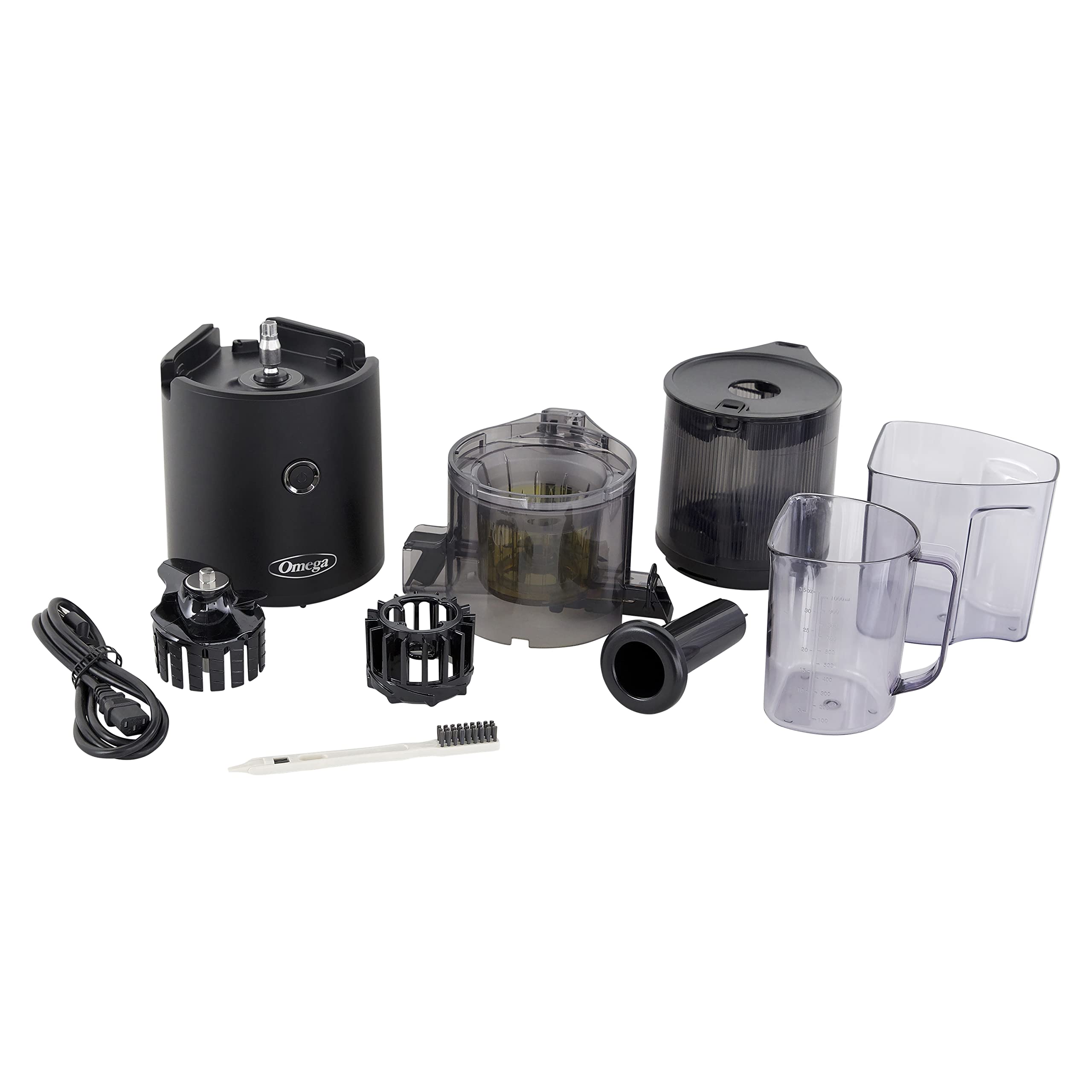 Omega Juicer Easy Clean Slow Masticating Cold Press Juicer - 68oz Large Hopper, 150W Motor for Fruits & Vegetables - Perfect for Healthy Juicing, Detox & Weight Loss - Effortless Batch Juicing with No-Prep Design (Black)
