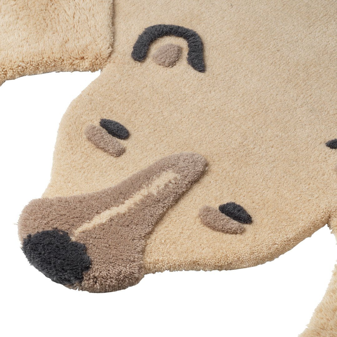 Soft Polar Bear Animal Tufted Rug - Cozy Plush Shaggy Rug for Kids Room, Nursery, or Playroom Decor - Perfect for Bedroom, Living Room, and Home Decor