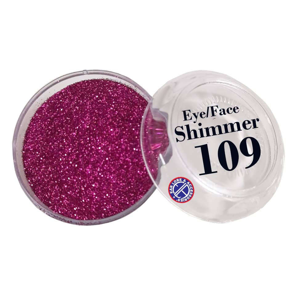 Ear Lobe & Face Shimmer Makeup for Women | Magenta Eye & Cheek Highlighter (N109) - 5g | Perfect for Parties, Weddings & Special Occasions