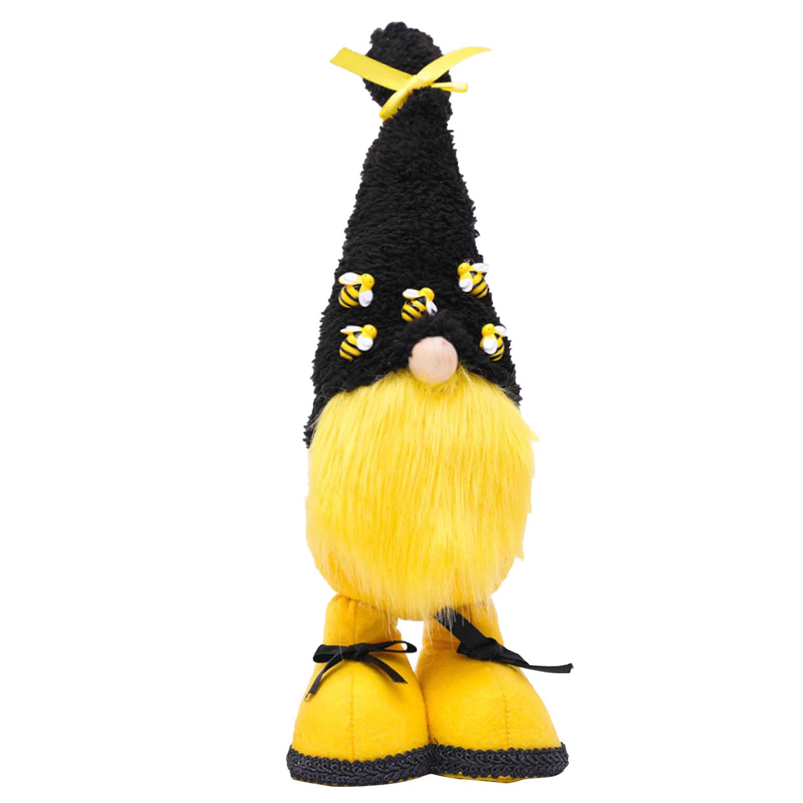 1PC Handmade Bee Festival Faceless Doll - Boho Home Decor for Living Room, Christmas Tree Ornament, Unique Gift for Holidays & Special Occasions | Perfect for Farmhouse, Nursery & Seasonal Celebrations