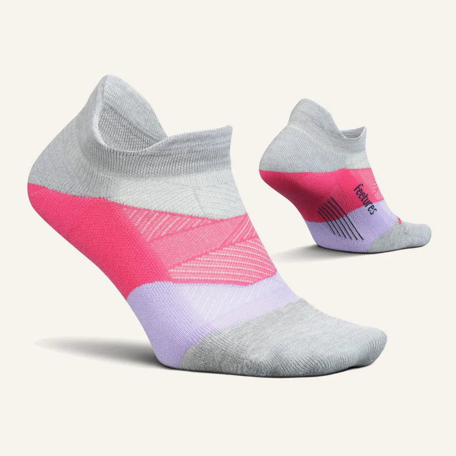 Elite Light Cushion No Show Socks - Breathable Invisible Liner Socks for Men & Women (Gradual Gray) - Perfect for Sneakers, Loafers & Casual Shoes