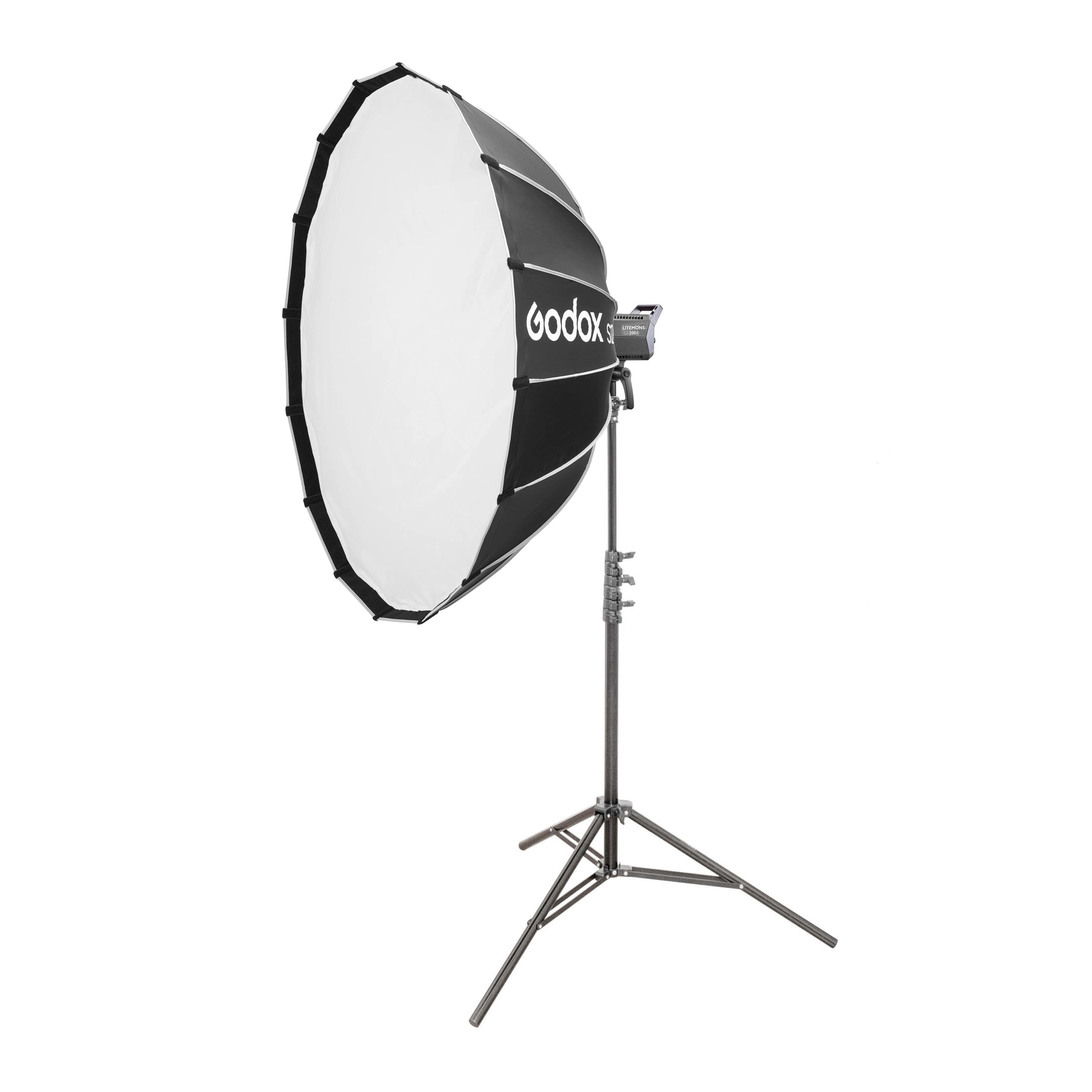 Litemons LA200Bi 230W Ultra Compact LED Photography Light with S120T Softbox & Light Stand Kit - Perfect for Studio, Portrait, YouTube, and Product Photography