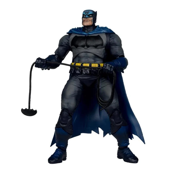Batman Battle Damage Platinum Chase Figure - The Dark Knight Returns DC Multiverse Collector Edition Action Figure for Display, Cosplay, and Comic Book Collections