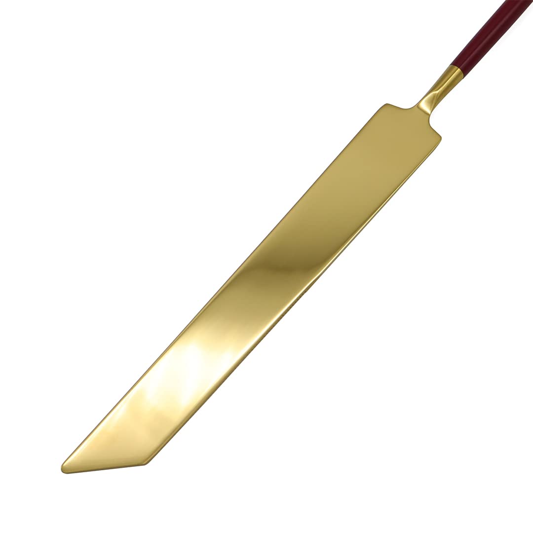 Koyal Wholesale Burgundy Wedding Cake Knife & Server Set - Modern Cake Cutting Utensils for Weddings, Quinceañeras & Special Events - Elegant Cake Decor for Wedding Tables & Celebration Dessert Service