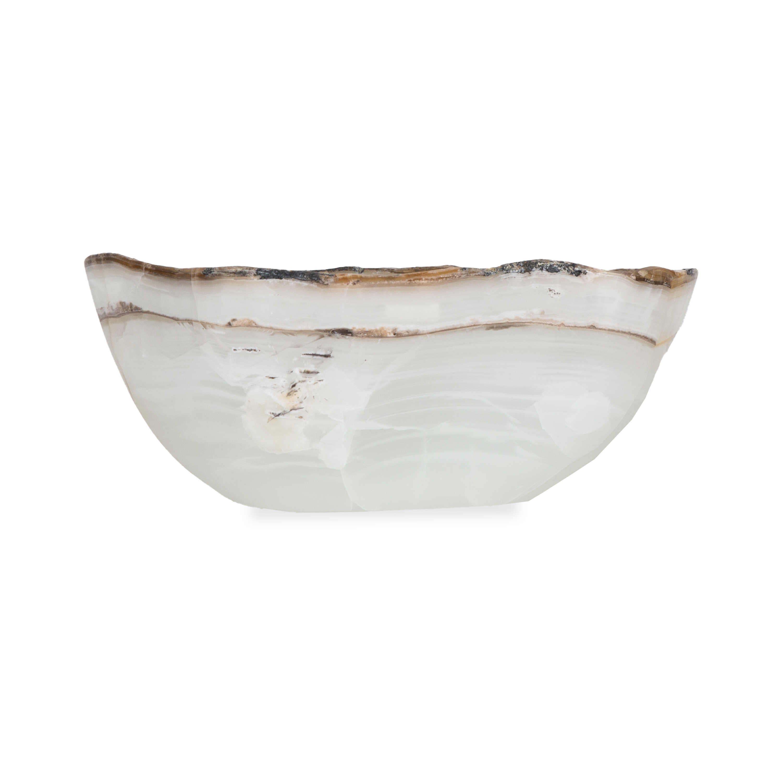 Handmade Freeform Onyx Bowl - Natural Stone Home Decor for Zen Meditation, Centerpiece, or Gift - Perfect for Living Room, Office, or Yoga Space