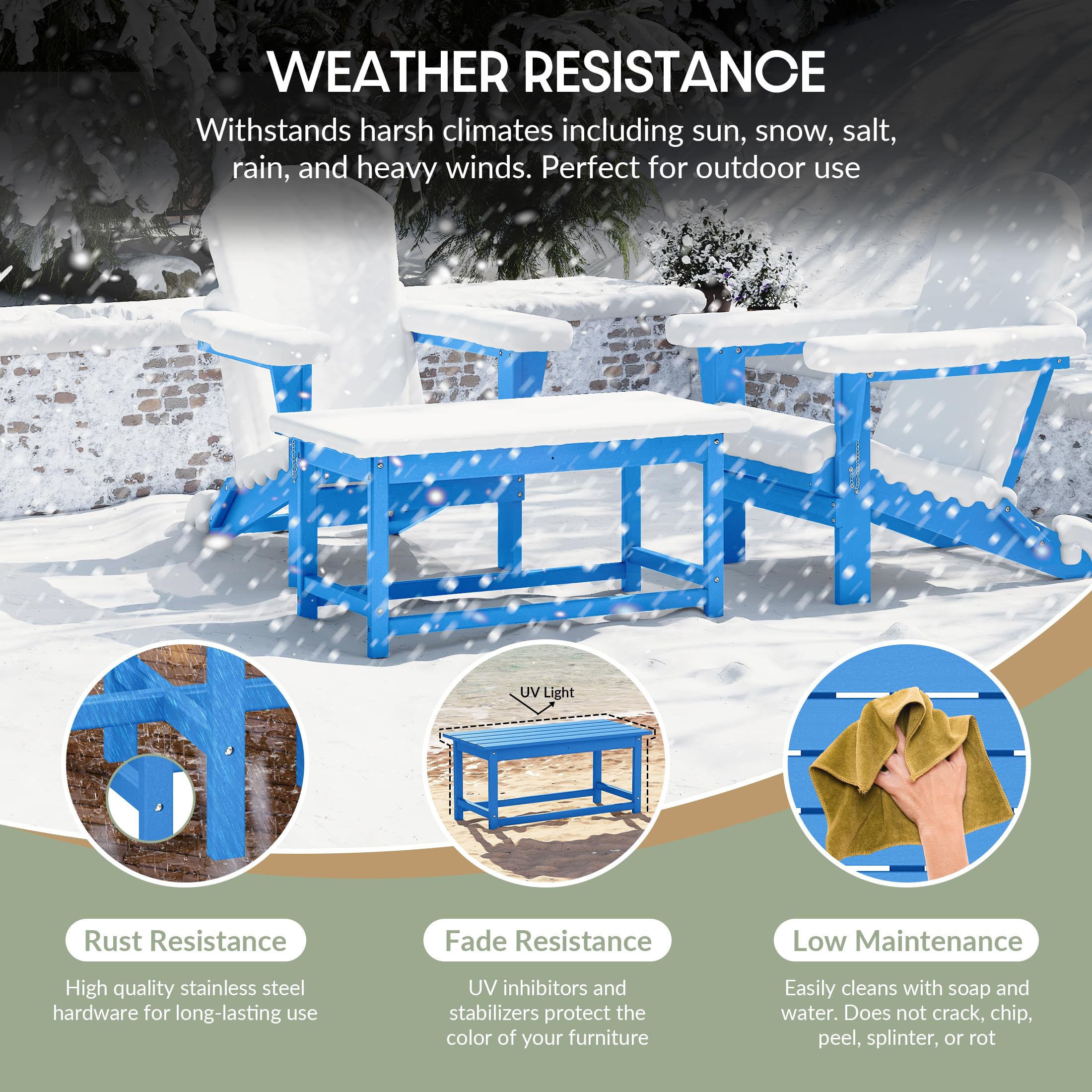 WestinTrends Malibu Outdoor Coffee Table - 35