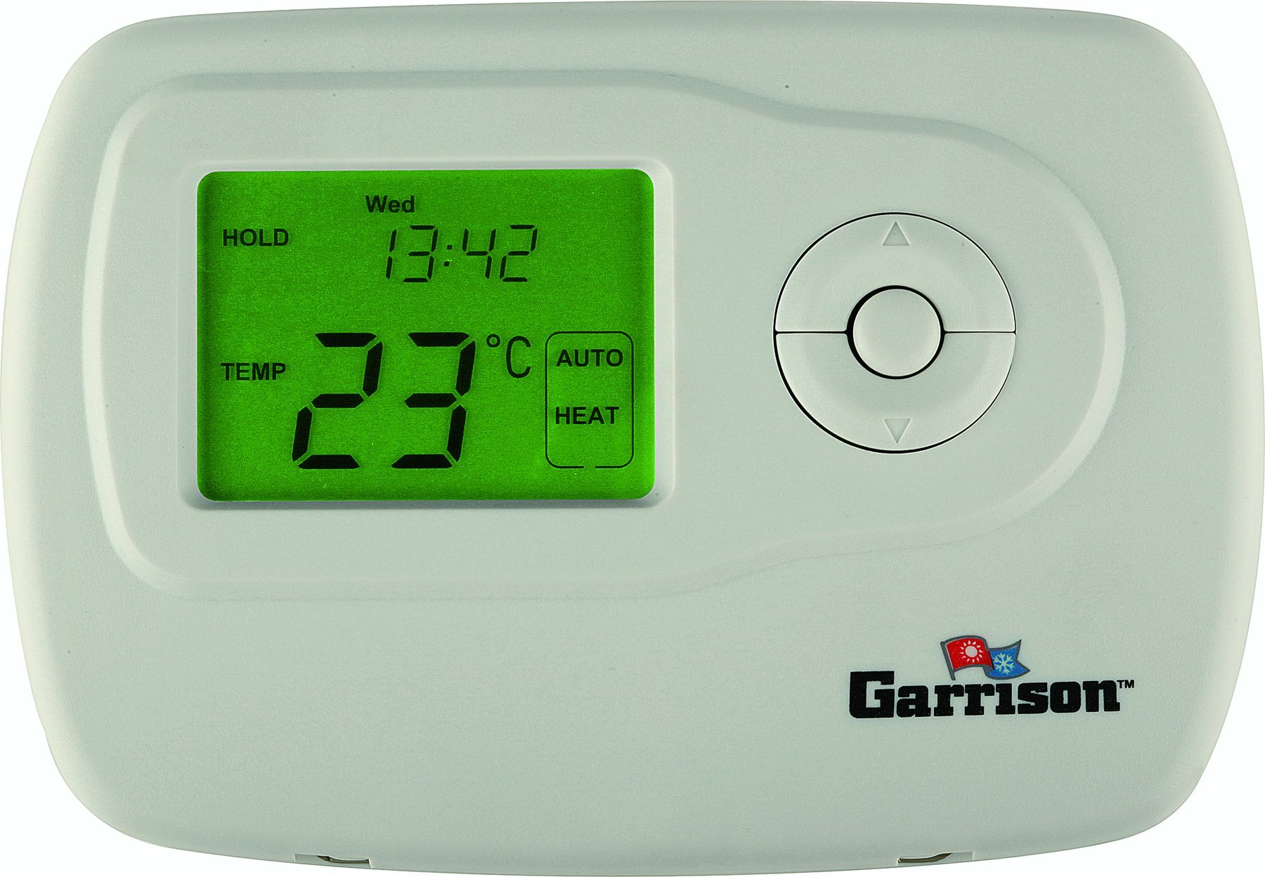 GARRISON 119088 2-Stage Heat/Cool Programmable Digital Thermostat for Home HVAC System - Energy Saving Smart Temperature Control for Bedroom, Living Room & Office