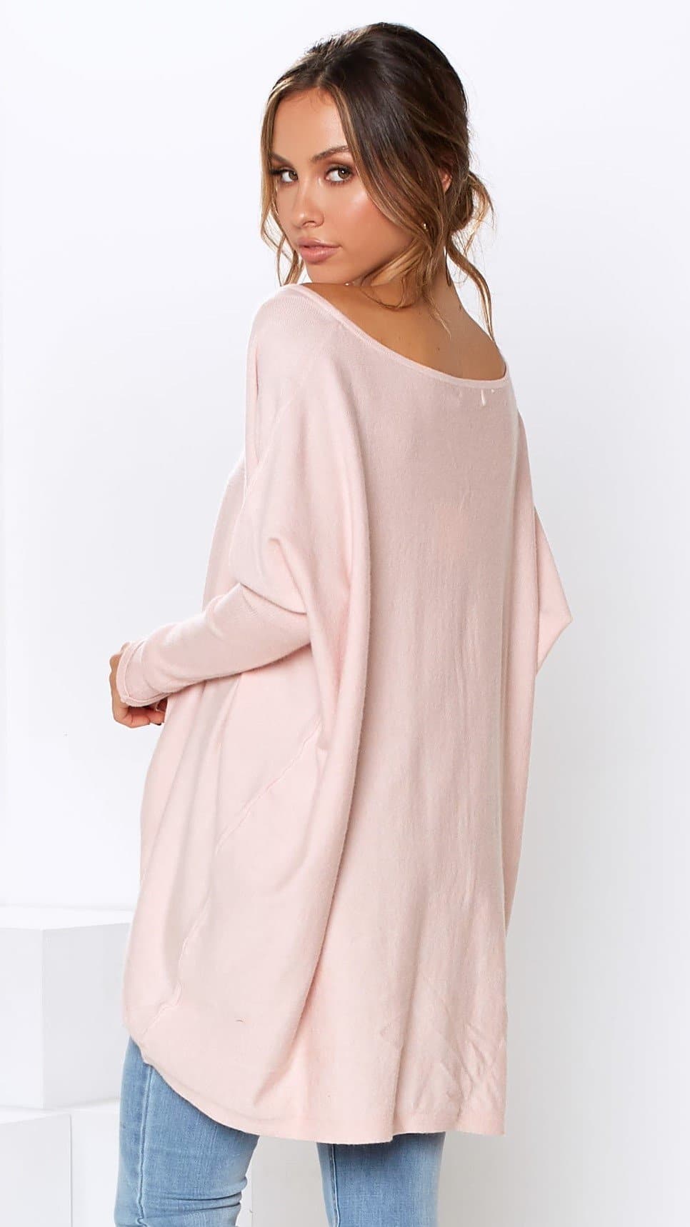 Amalia Knit Top for Women - Soft Blush Pink Casual T-Shirt | Perfect for Everyday Wear, Layering & Office Outfits