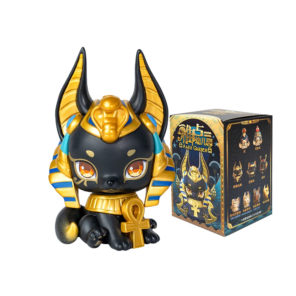 BEEMAI AARU Garden Ancient Egypt Mythology Series 1 - 6PC Random Design Cute Figurines, Desktop Decor, Collectible Toys, Birthday Gifts (Full Set) - Perfect for Home Office Display, Mythology Enthusiasts & Gift Giving