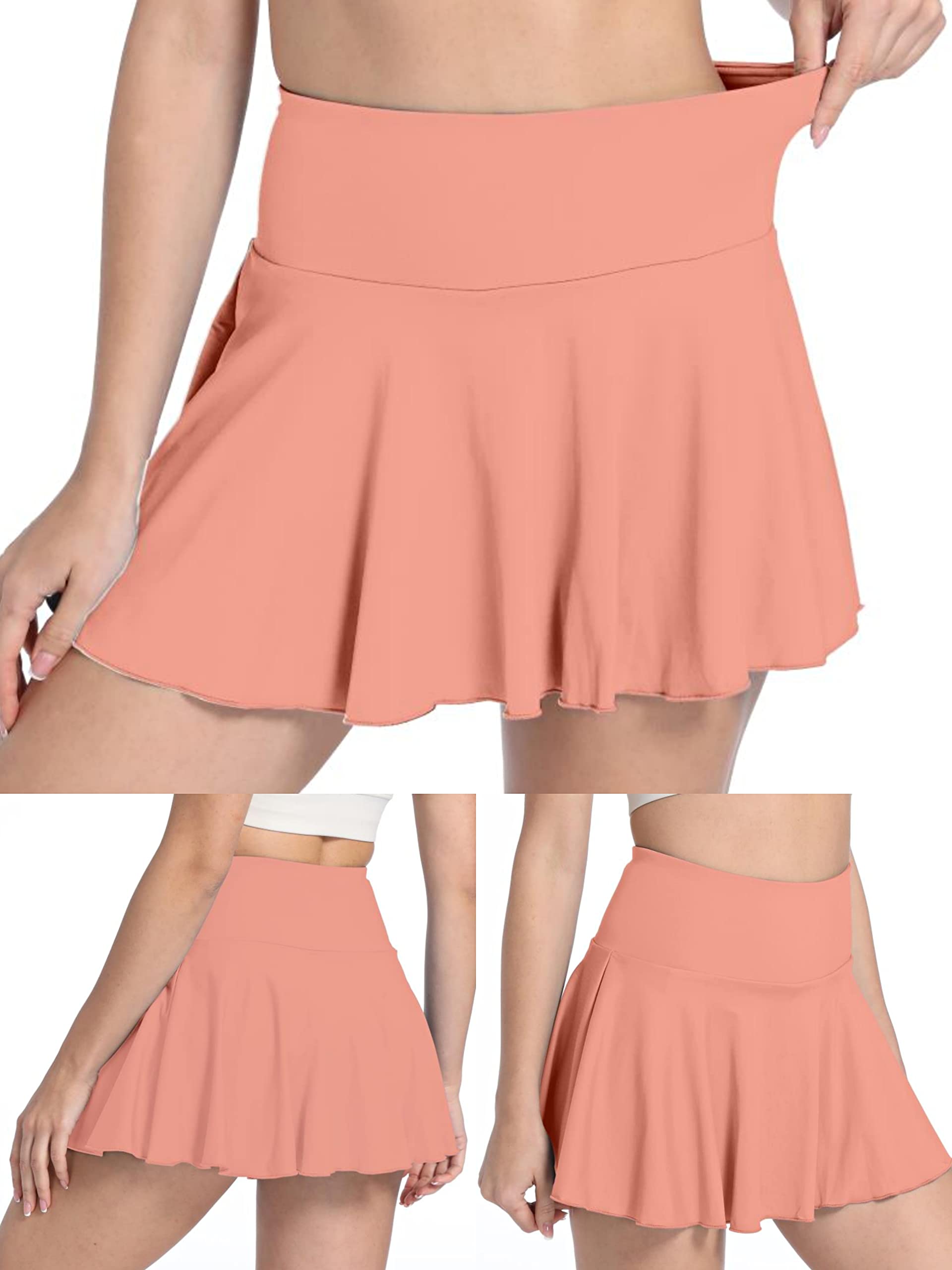 Women's Pleated Tennis Skirts with Pockets - Athletic Shorts Skorts for Golf, Running & Workout - Breathable Sports Skirt for Active Lifestyle & Gym Wear