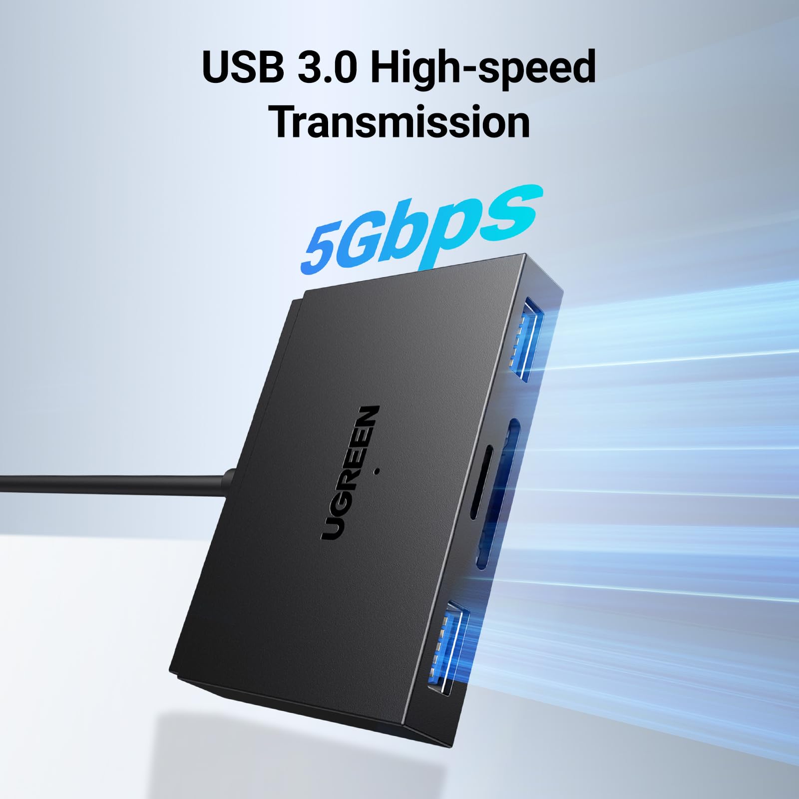 UGREEN USB C SD Card Reader 4-in-1 Adapter with Micro SD Slot - 5Gbps High Speed for iPhone 16/15 Pro Max, MacBook Air, iPad, Galaxy S24 Ultra - Perfect for Photo Transfer & Mobile Storage Expansion