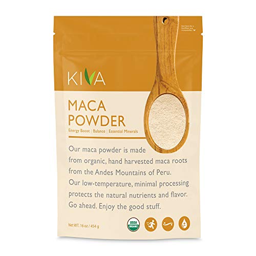 Organic Maca Powder - Non-GMO, Raw, Vegan, 16oz | Energy Boost & Hormone Balance Supplement for Smoothies, Baking & Wellness Drinks
