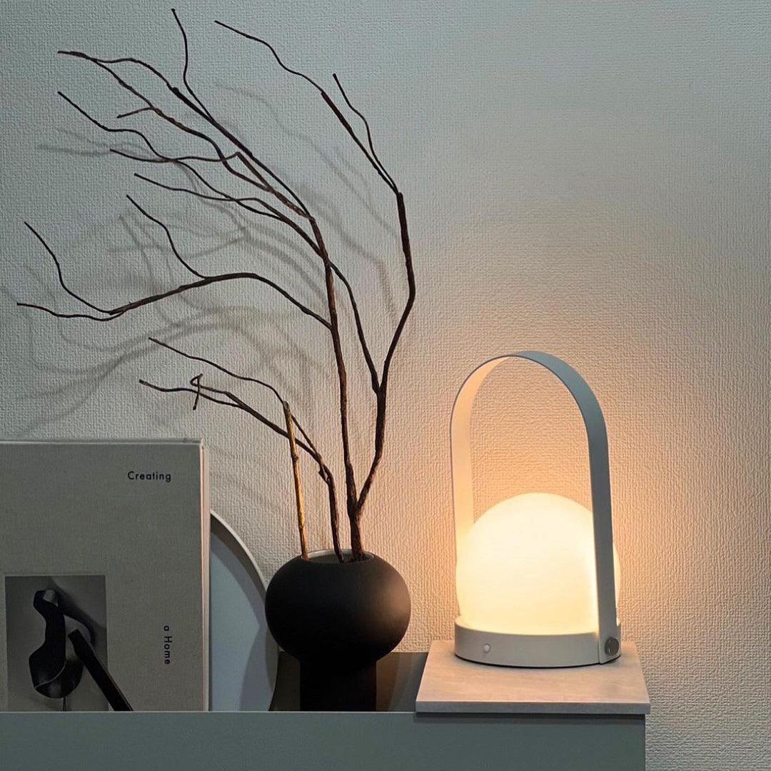 Carrie Rechargeable LED Table Lamp with Built-in Battery - Perfect for Bedroom, Office, and Nightstand Lighting