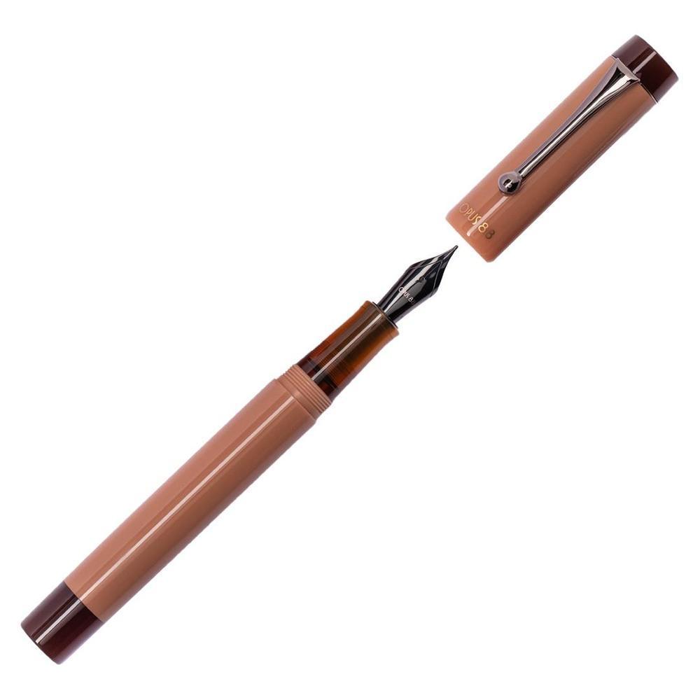 Opus 88 Fountain Pen Demo PVD Mocha Mousse (2025) - Premium Writing Instrument for Calligraphy, Journaling & Gift Giving