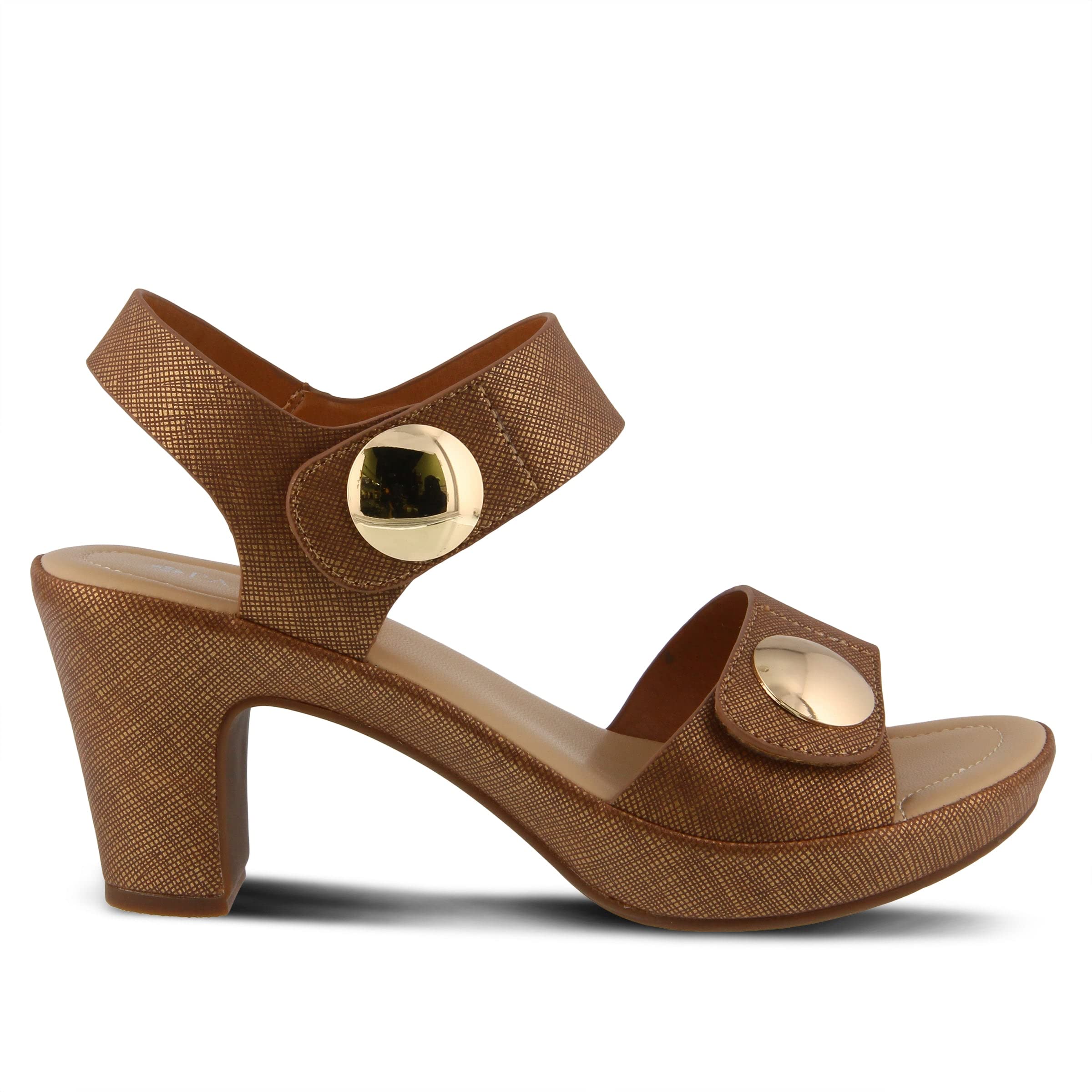 PATRIZIA Spring Step Dade Sandals for Women - Comfortable Casual Platform Sandals with Hook & Loop Closure - Slip-On Design for Everyday Wear, Beach, Shopping & Summer Outings