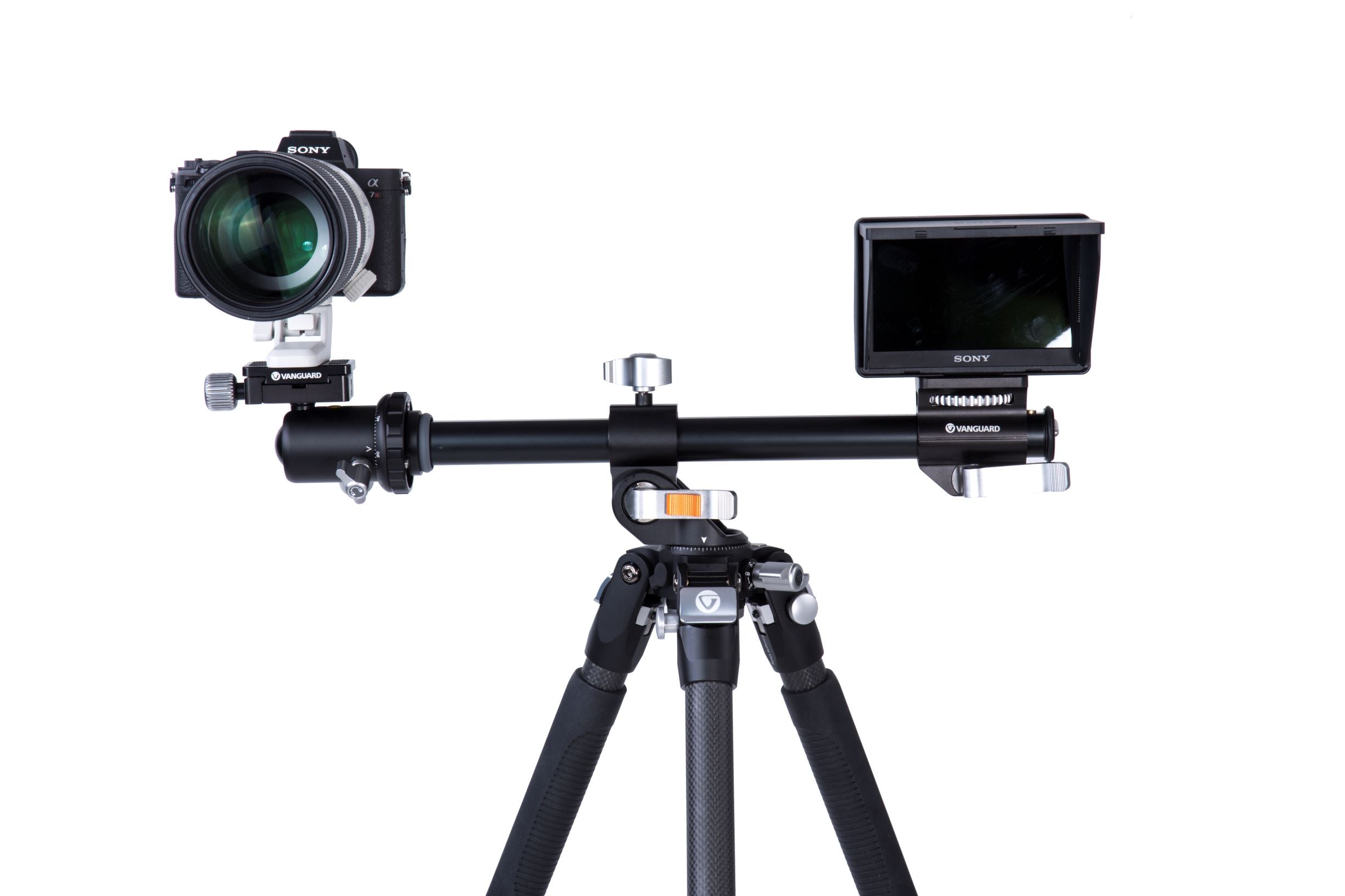Professional Carbon Fiber Tripod with Ball Head - VEO 3+ 263CB | Lightweight & Stable for Overhead Shooting, Photography, Videography, Travel & Outdoor Adventures