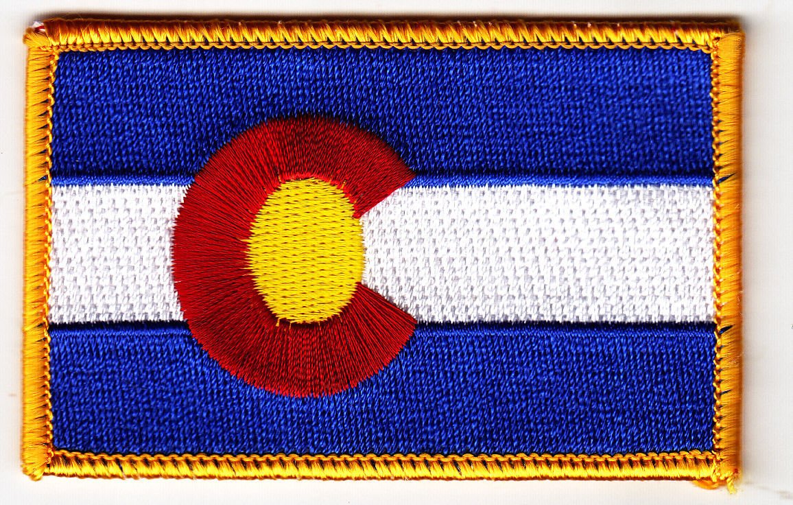 Colorado State Flag Iron On Embroidered Patch - Official Flag of Colorado State - Perfect for Backpacks, Jackets & Hats - Show Your State Pride!