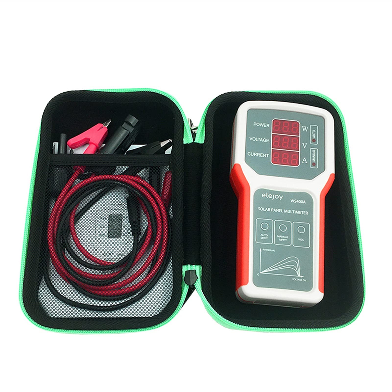 WS400A Digital Multimeter Tester for Photovoltaic Solar Panels - MPPT, Open Circuit Voltage, Power Supply Testing - Orange - Perfect for Solar Panel Troubleshooting & Maintenance